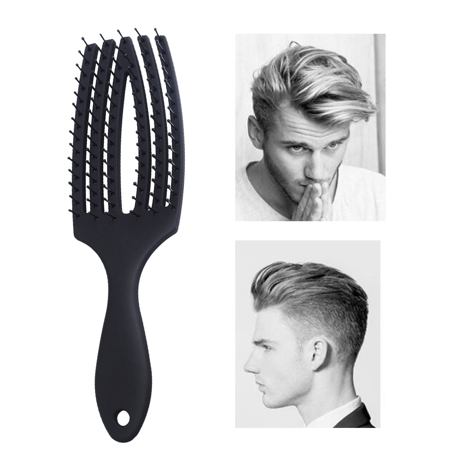 Detangling Curved Vented Hair Brush Comb for Men and Women All Hair Types