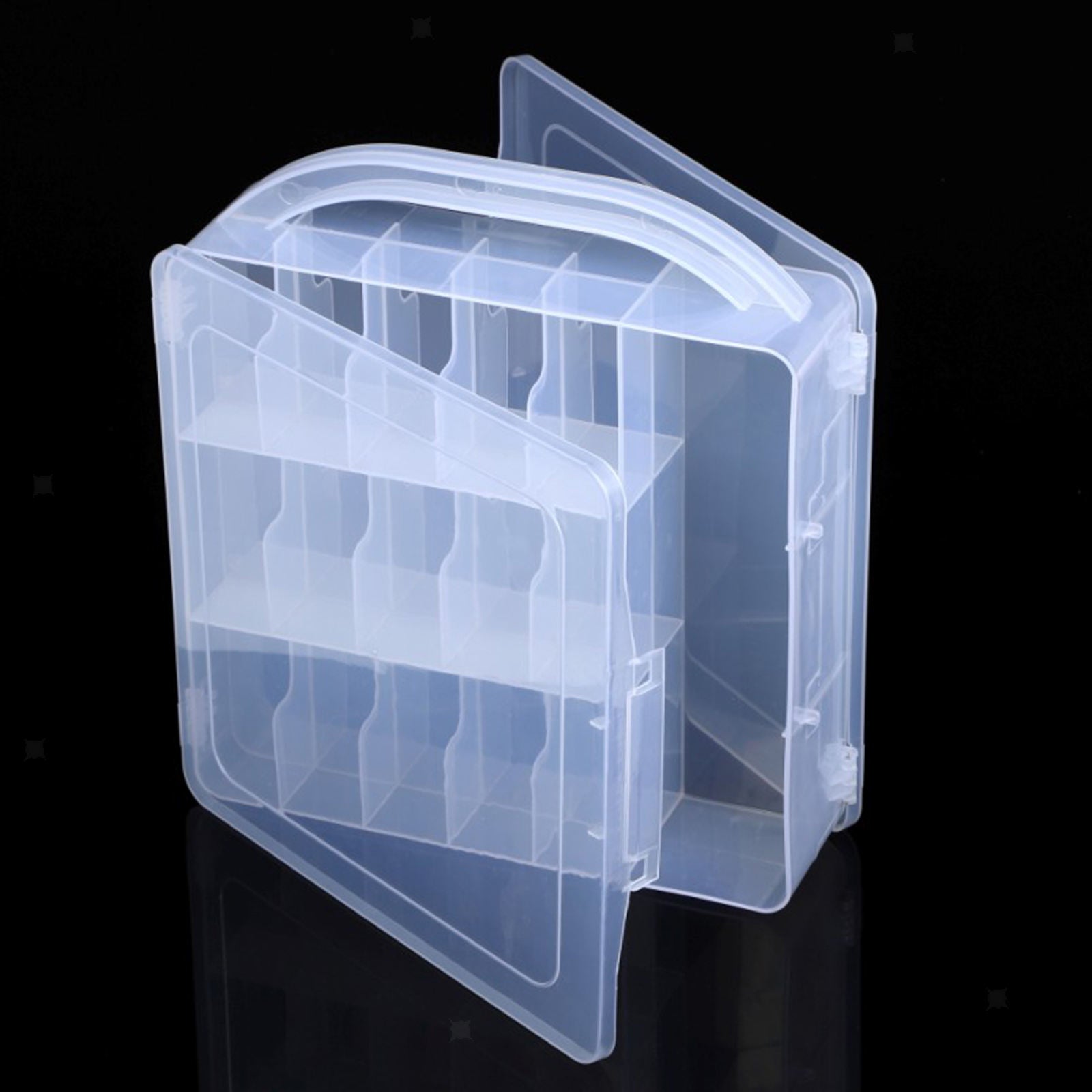 Nail Polish Case Storage Box Container Organisers for 30 Bottles 28x30x8cm