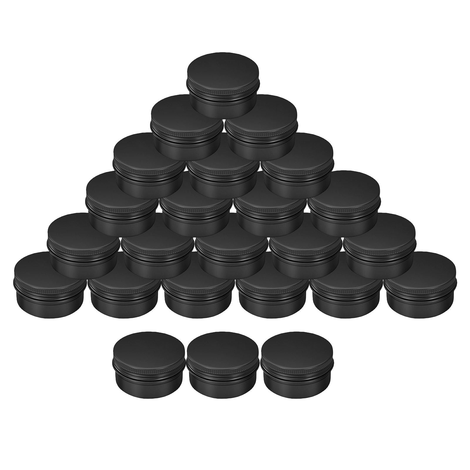 Set of 24 Empty Tin Jars Cosmetic Containers for Travel Samples 20g/20ml