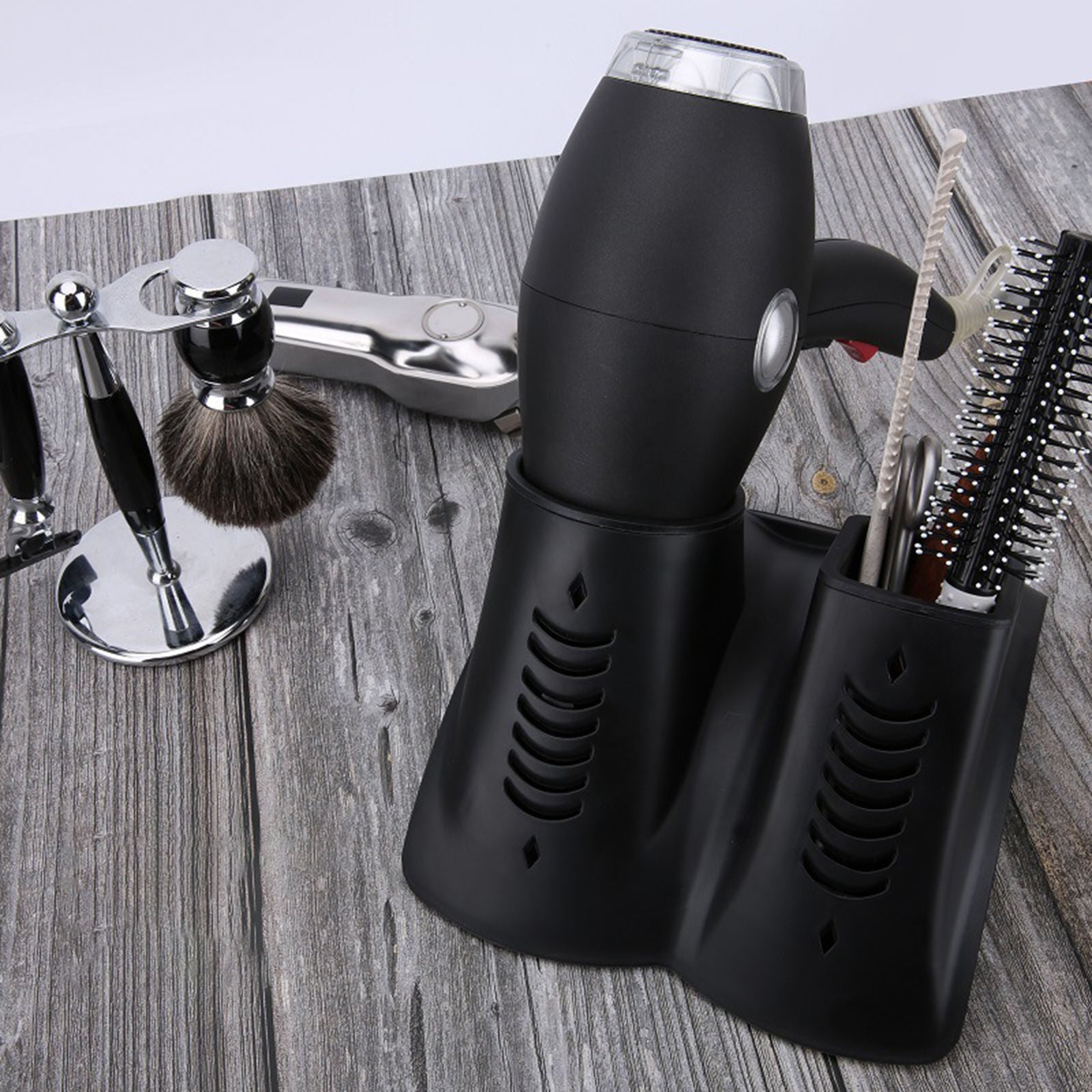 Hair Dryer Holder Holder Combs Organizer Stand for Countertop Accessories