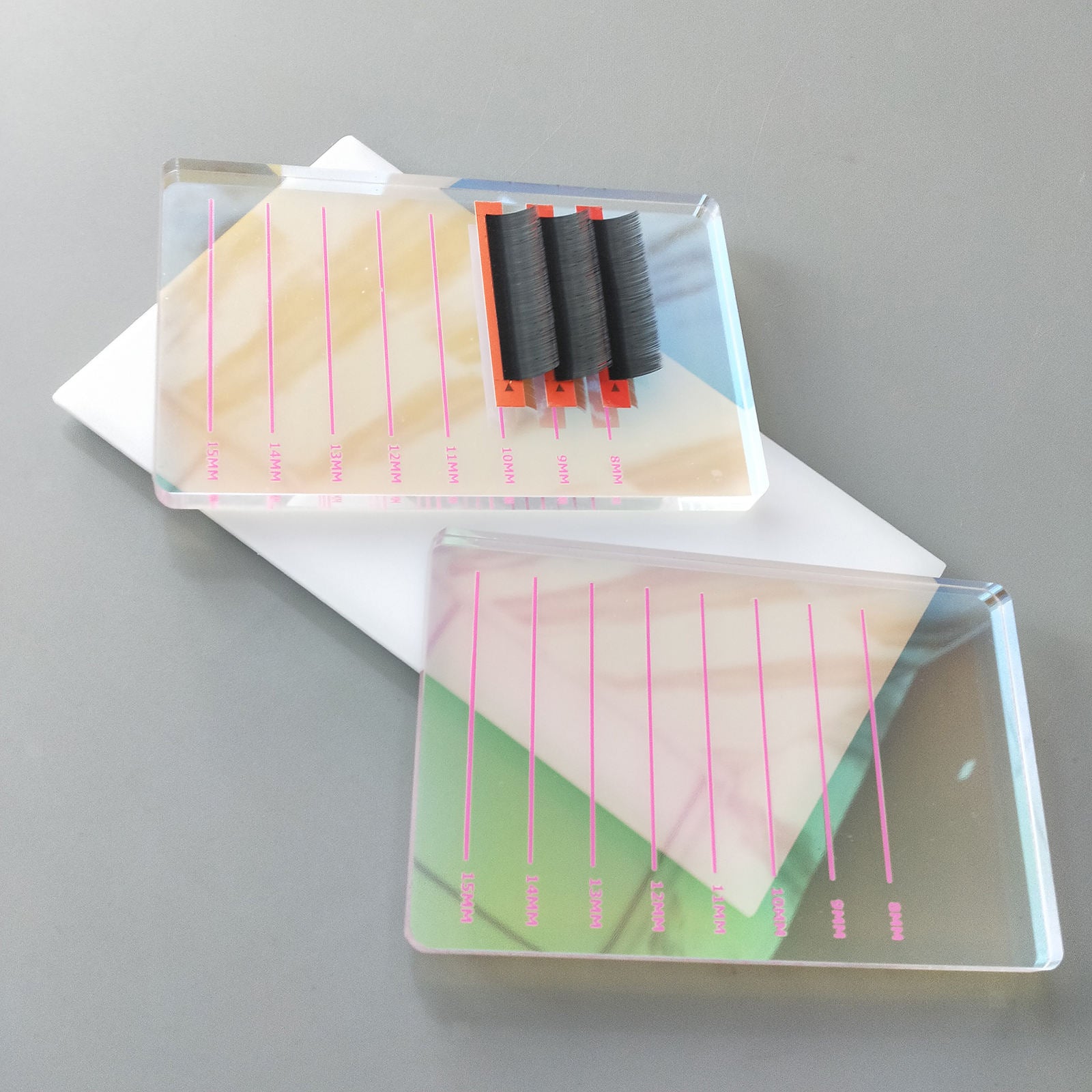 Clear Eyelash Stand Pallet Individual Beauty Makeup Tool for False Eyelashes