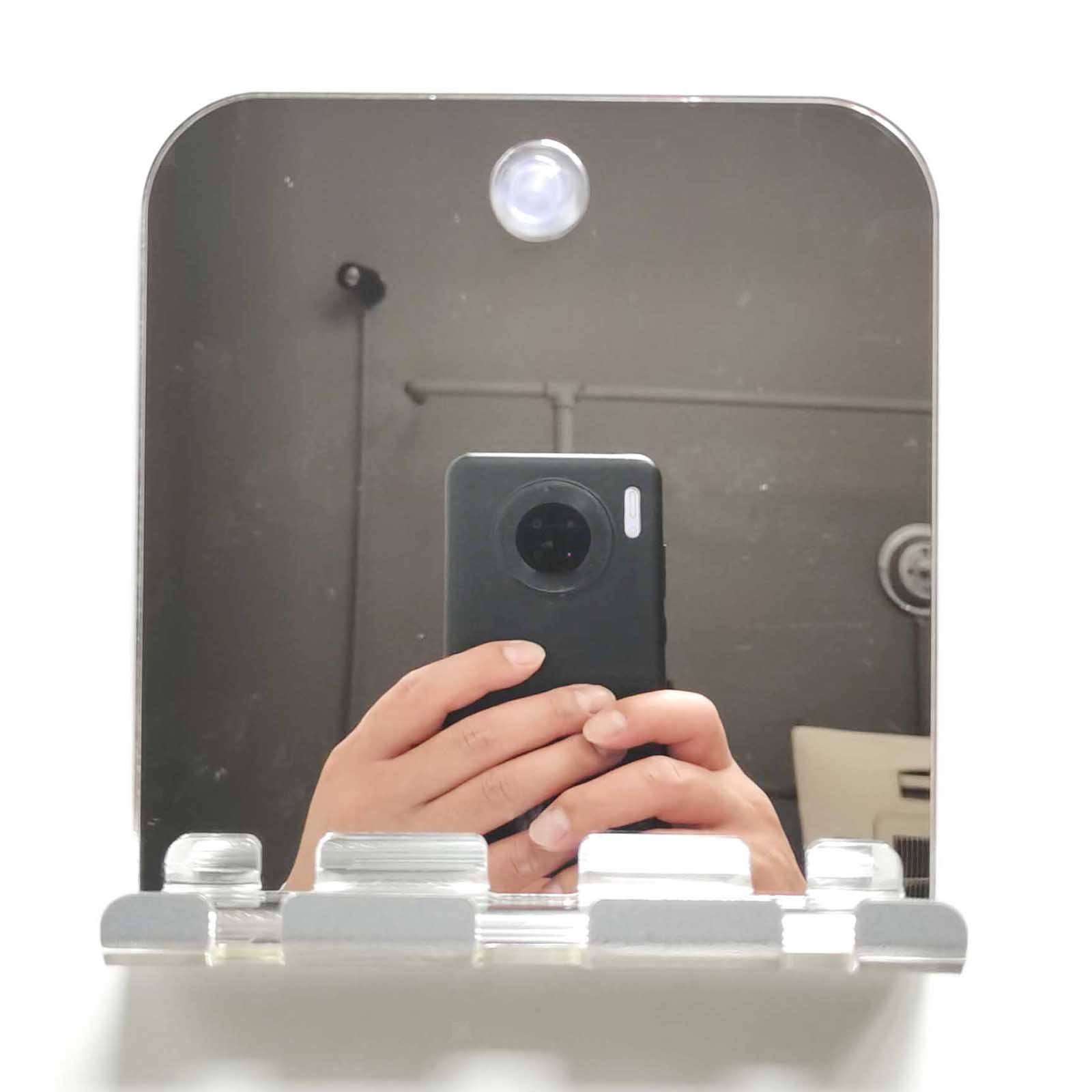Portable Acrylic Fogless Shower Mirror with Suction Cup Travel Fogproof