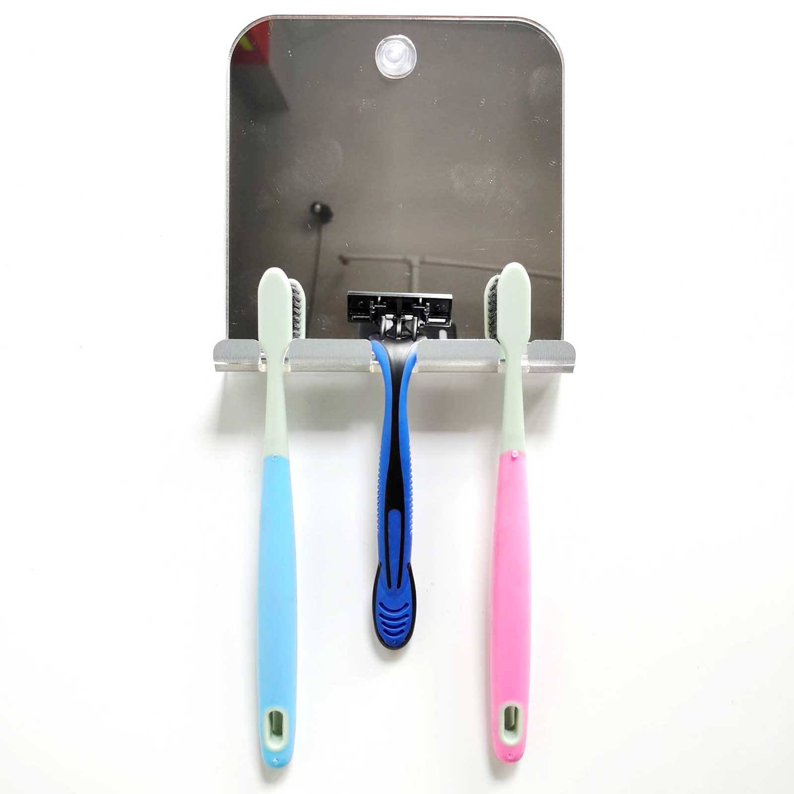 Portable Acrylic Fogless Shower Mirror with Suction Cup Travel Fogproof
