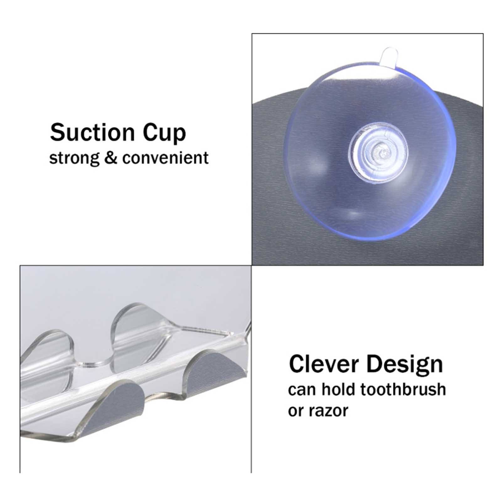 Portable Acrylic Fogless Shower Mirror with Suction Cup Travel Fogproof