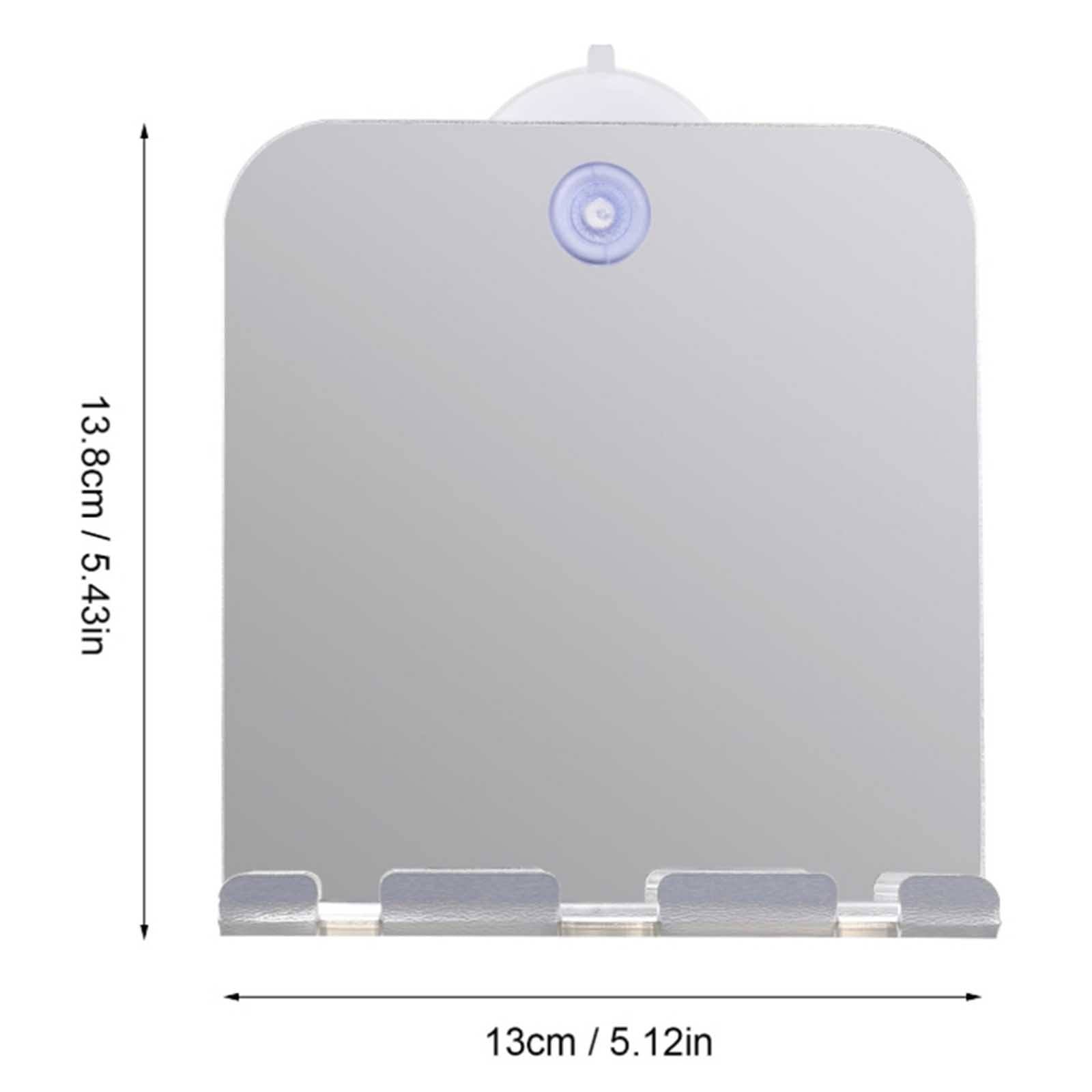 Portable Acrylic Fogless Shower Mirror with Suction Cup Travel Fogproof