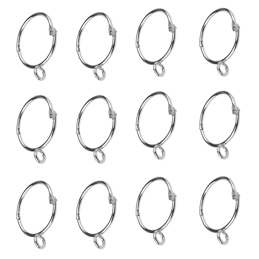 12pcs  Hook with Clamp Shower Curtain Home Decoration