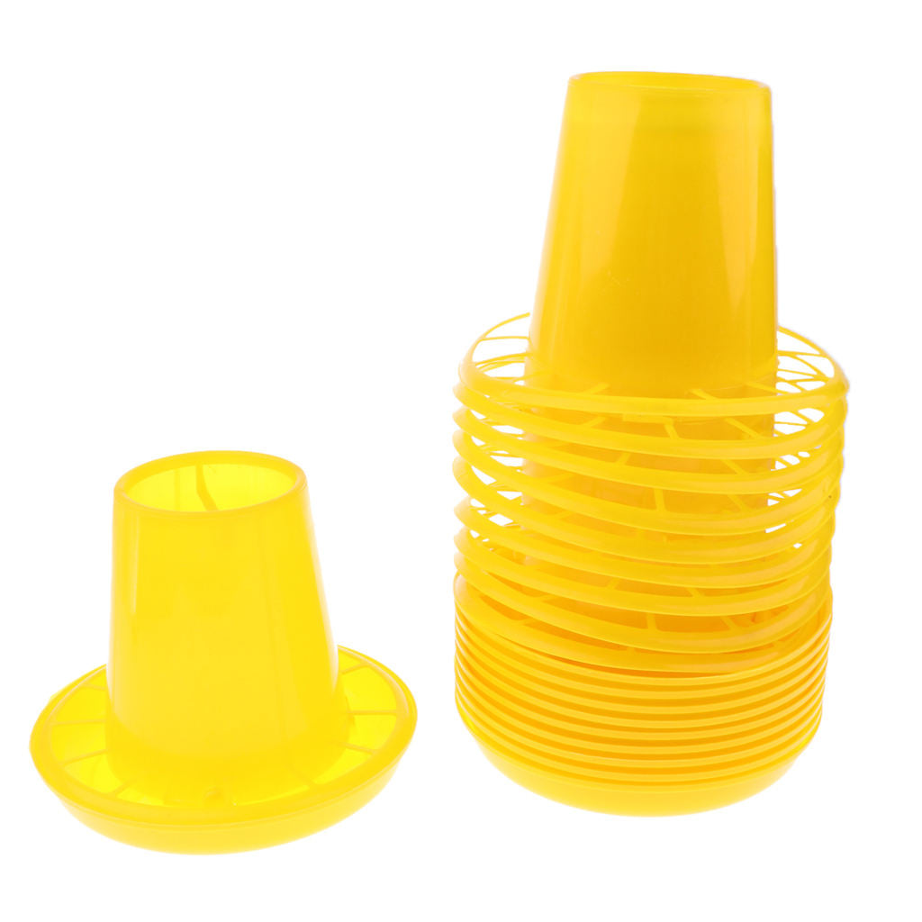 10x Automatic Food Bowls Chicken Drinker Cups Water Dispenser for Any Breed of