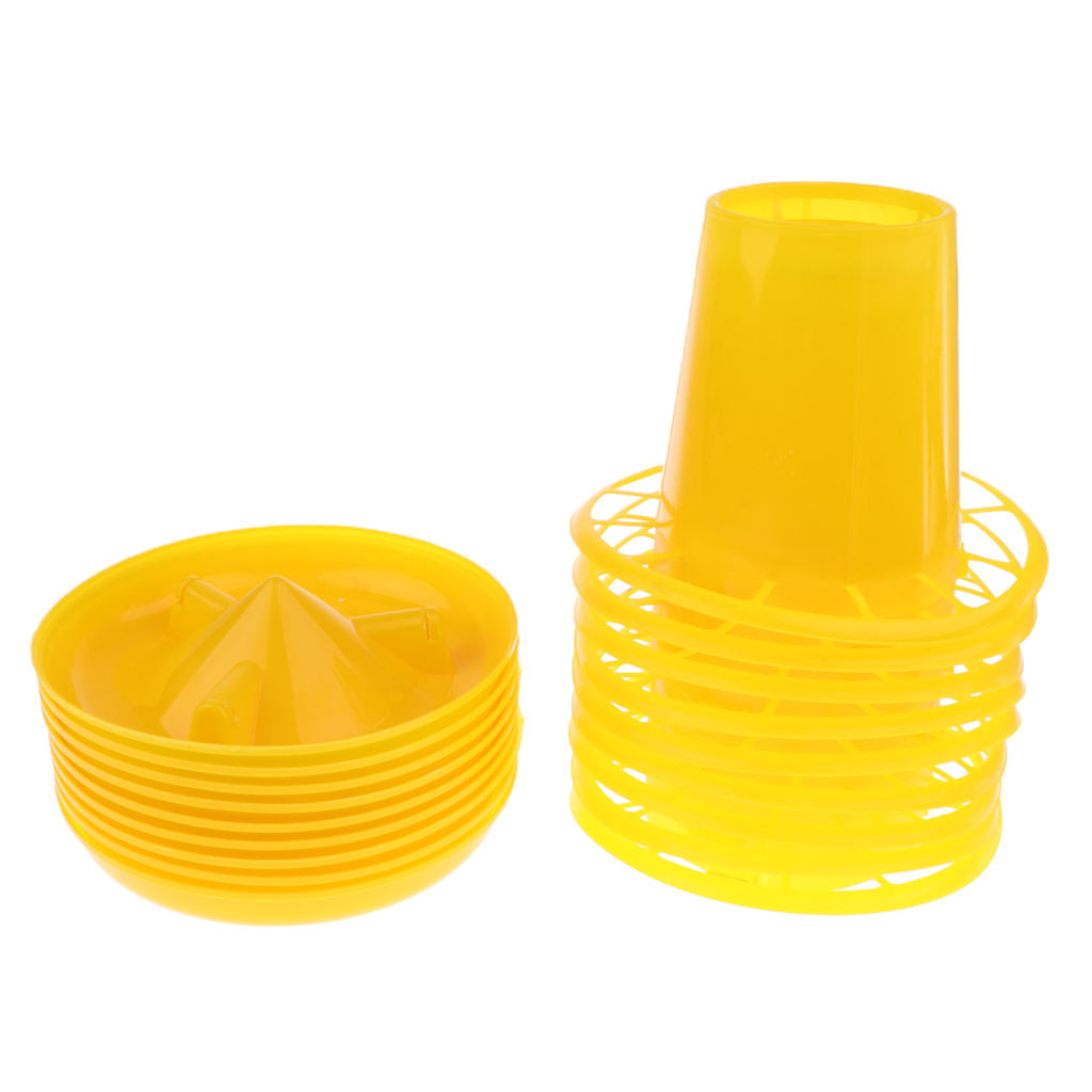 10x Automatic Food Bowls Chicken Drinker Cups Water Dispenser for Any Breed of