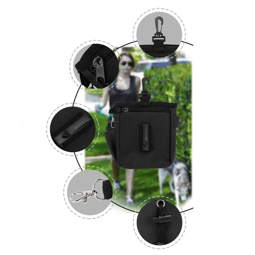 Portable Dog Treat Pouch, Pet Puppy Dog Training Bags Snack Bag Random Color