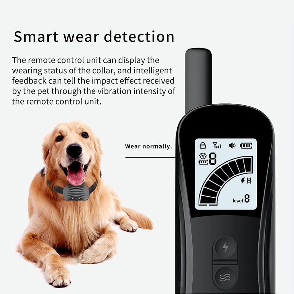 Dog Shock Collar Remote Control Waterproof Electric Vibrate Anti