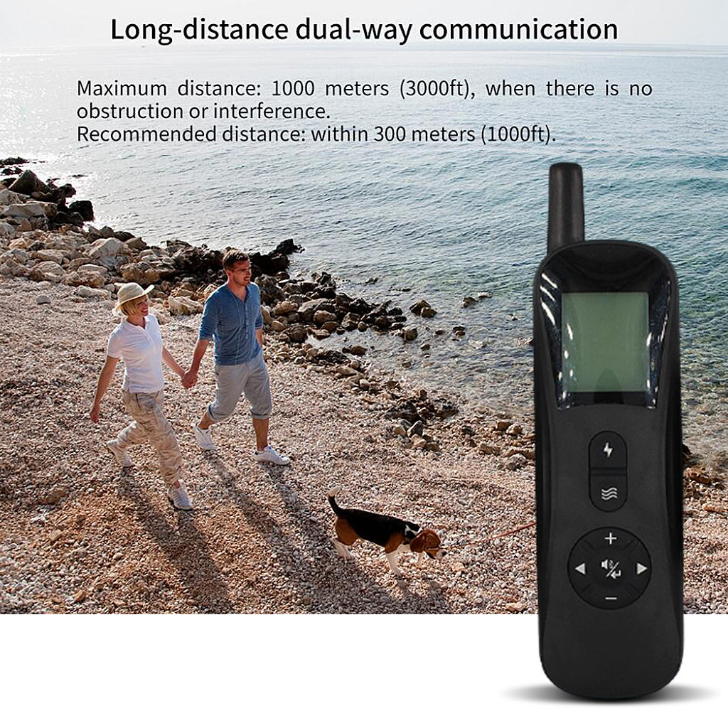 Dog Shock Collar Remote Control Waterproof Electric Vibrate Anti