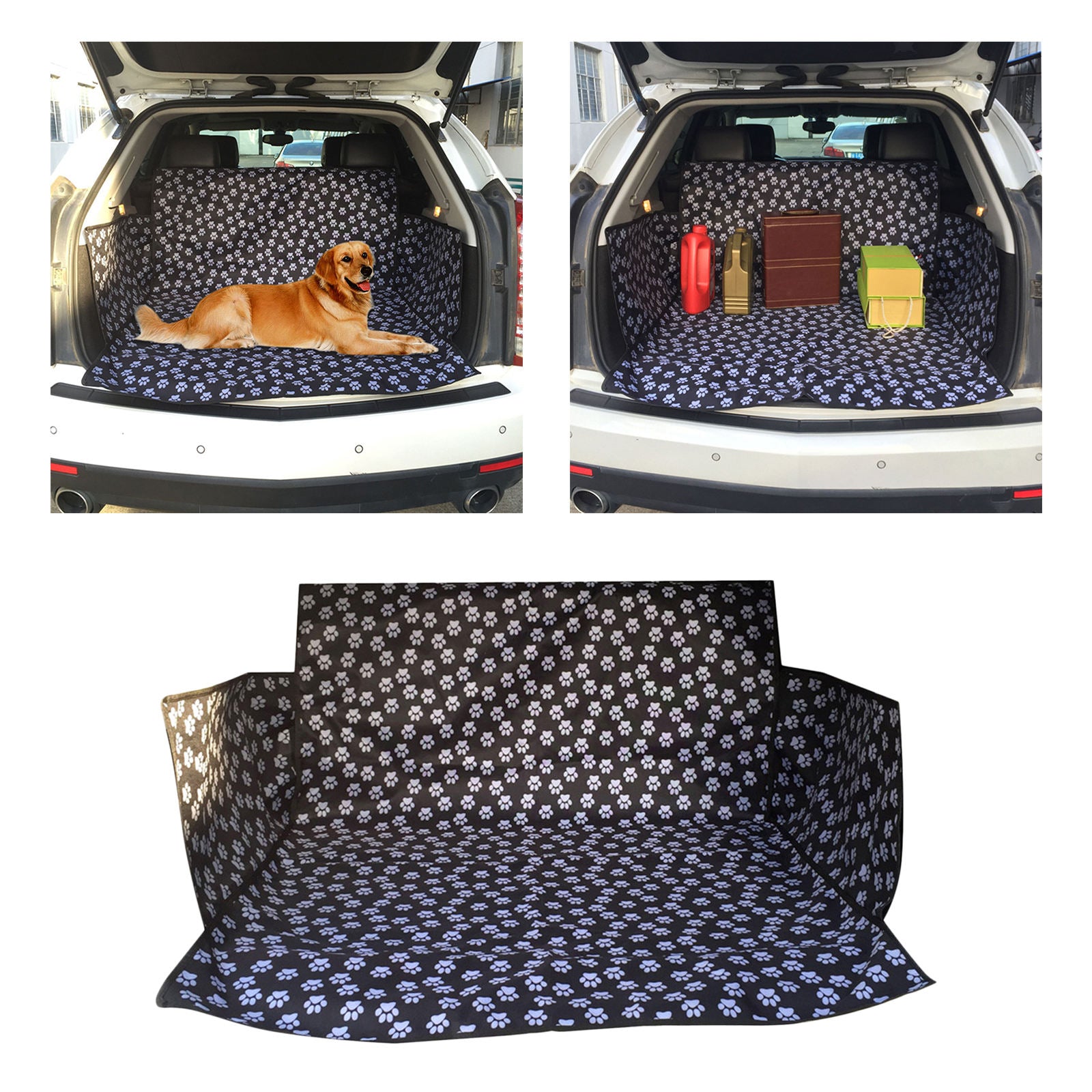 Pet Carriers Dog Seat Cover Protect Waterproof Hammock Back Mat for Car SUV