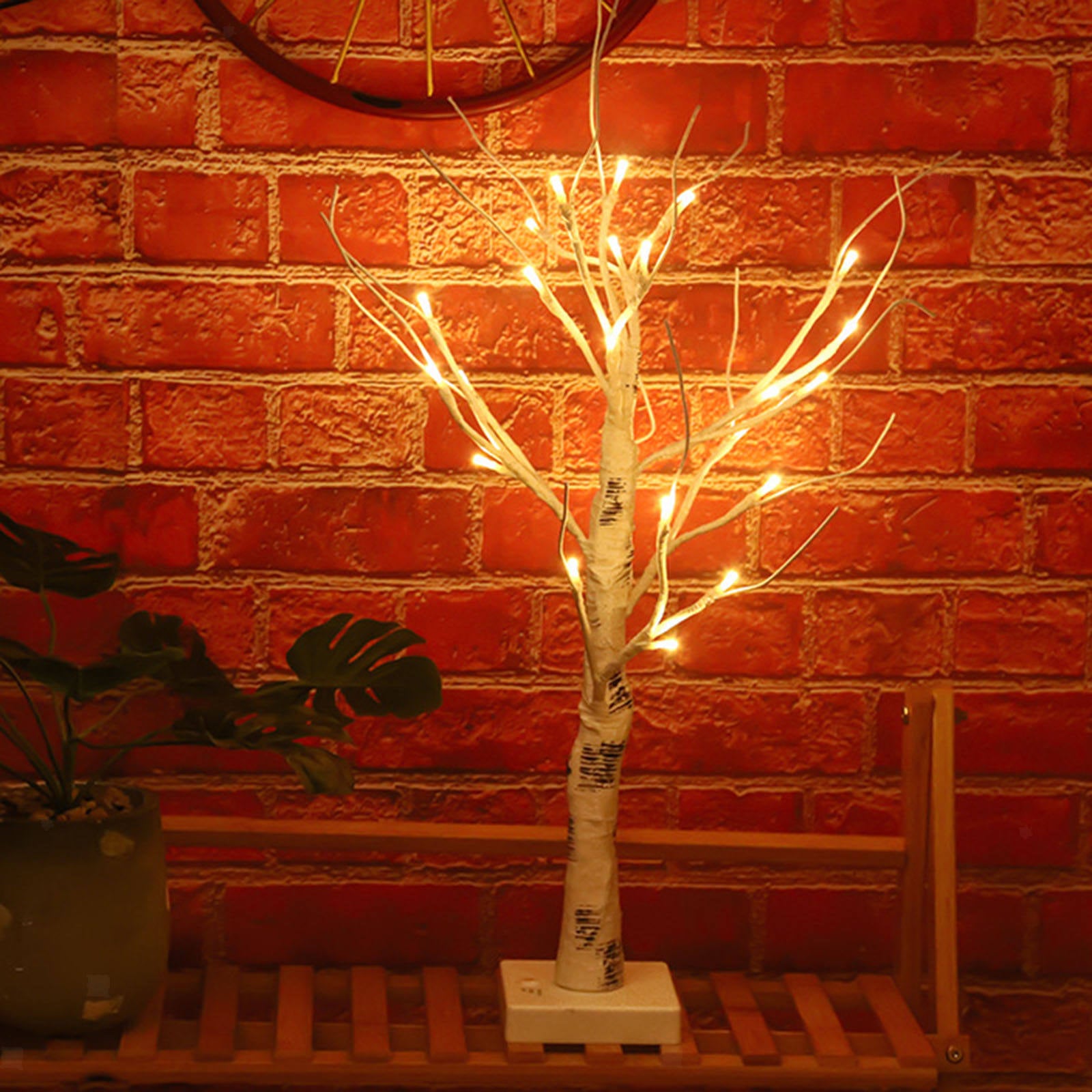 Birch Tree Light Tree Lamp for Wedding Tabletop Indoor Room Vase Decor