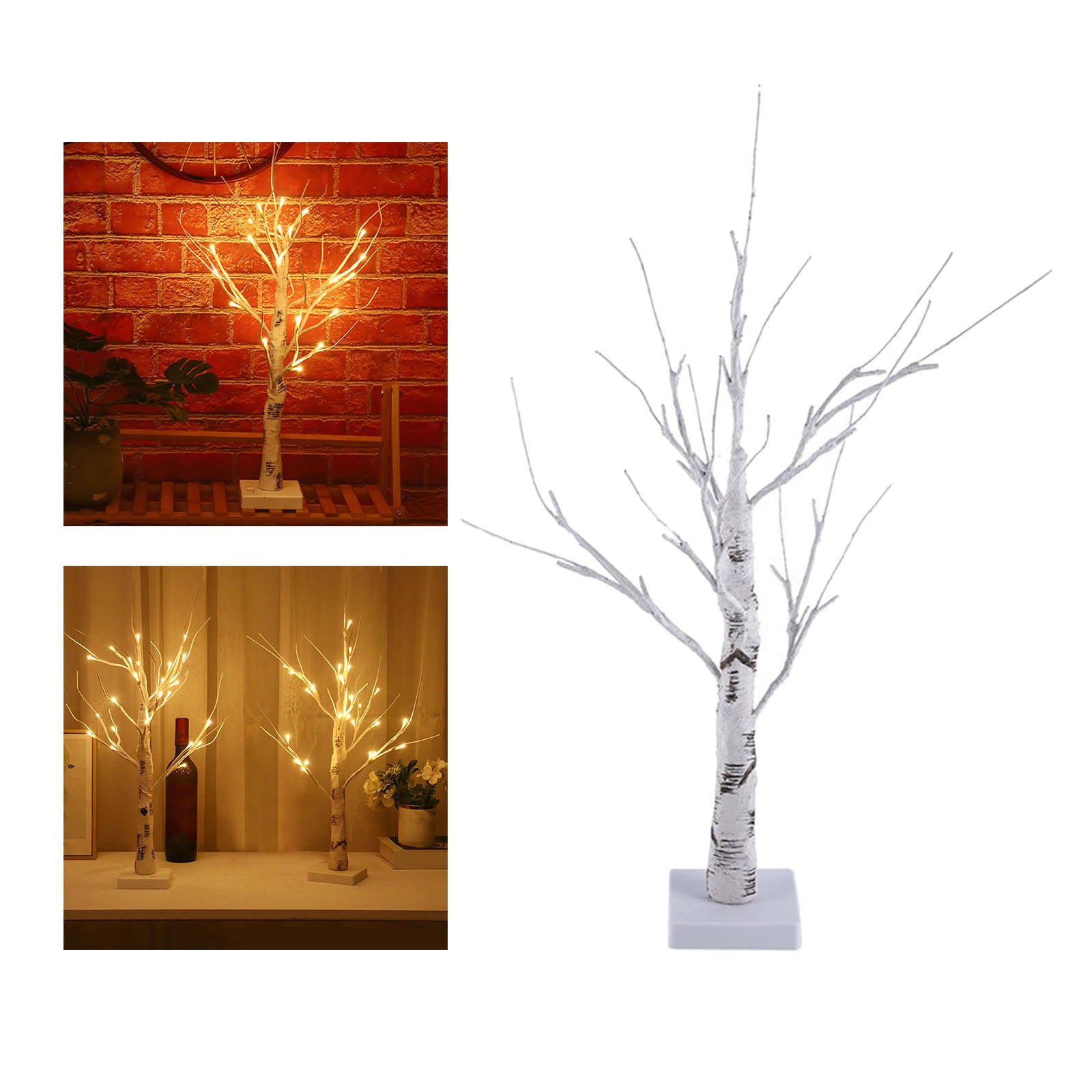 Birch Tree Light Tree Lamp for Wedding Tabletop Indoor Room Vase Decor