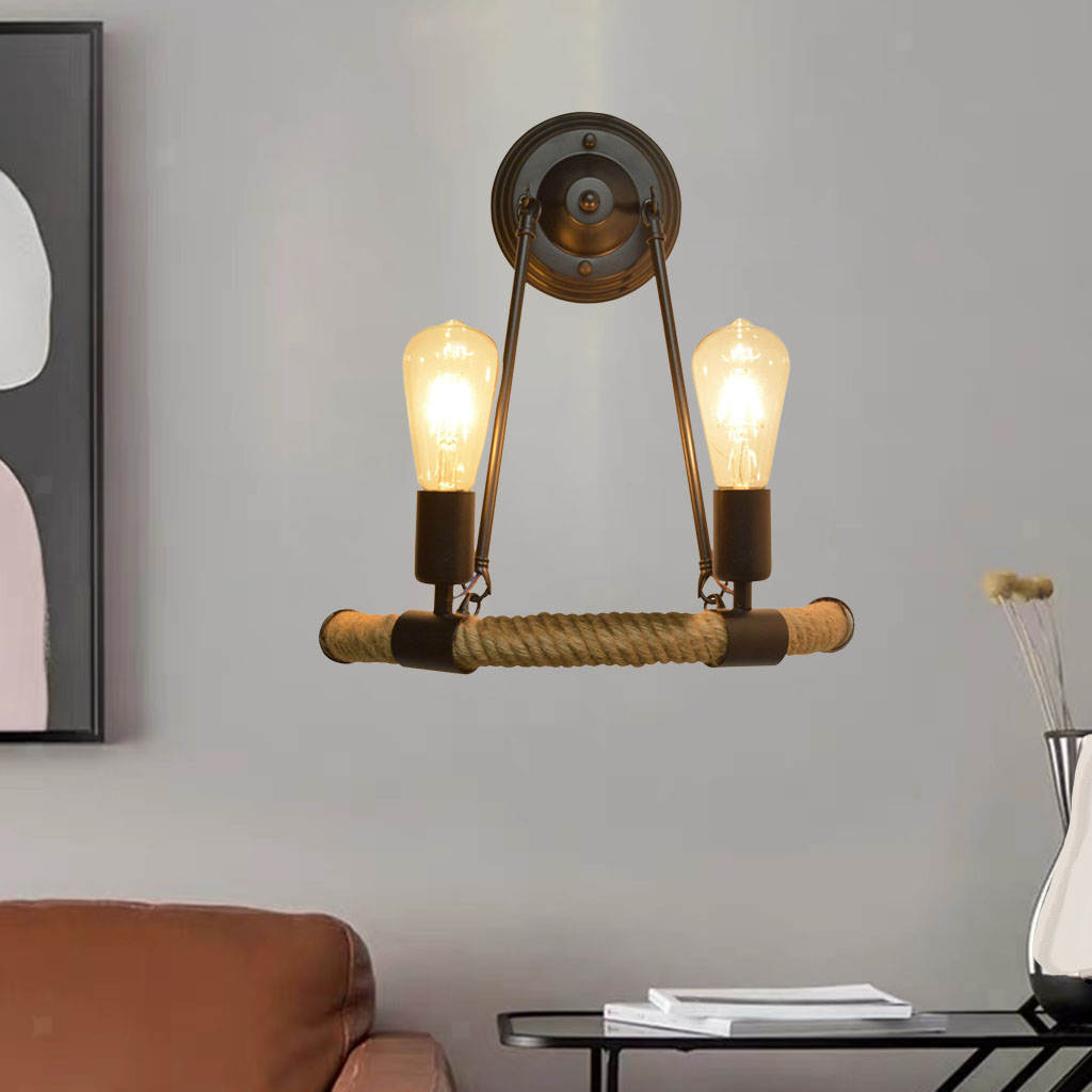 Double-headed Wall Lamp Bedside Reading Sconce Kitchen Light Indoor Balcony
