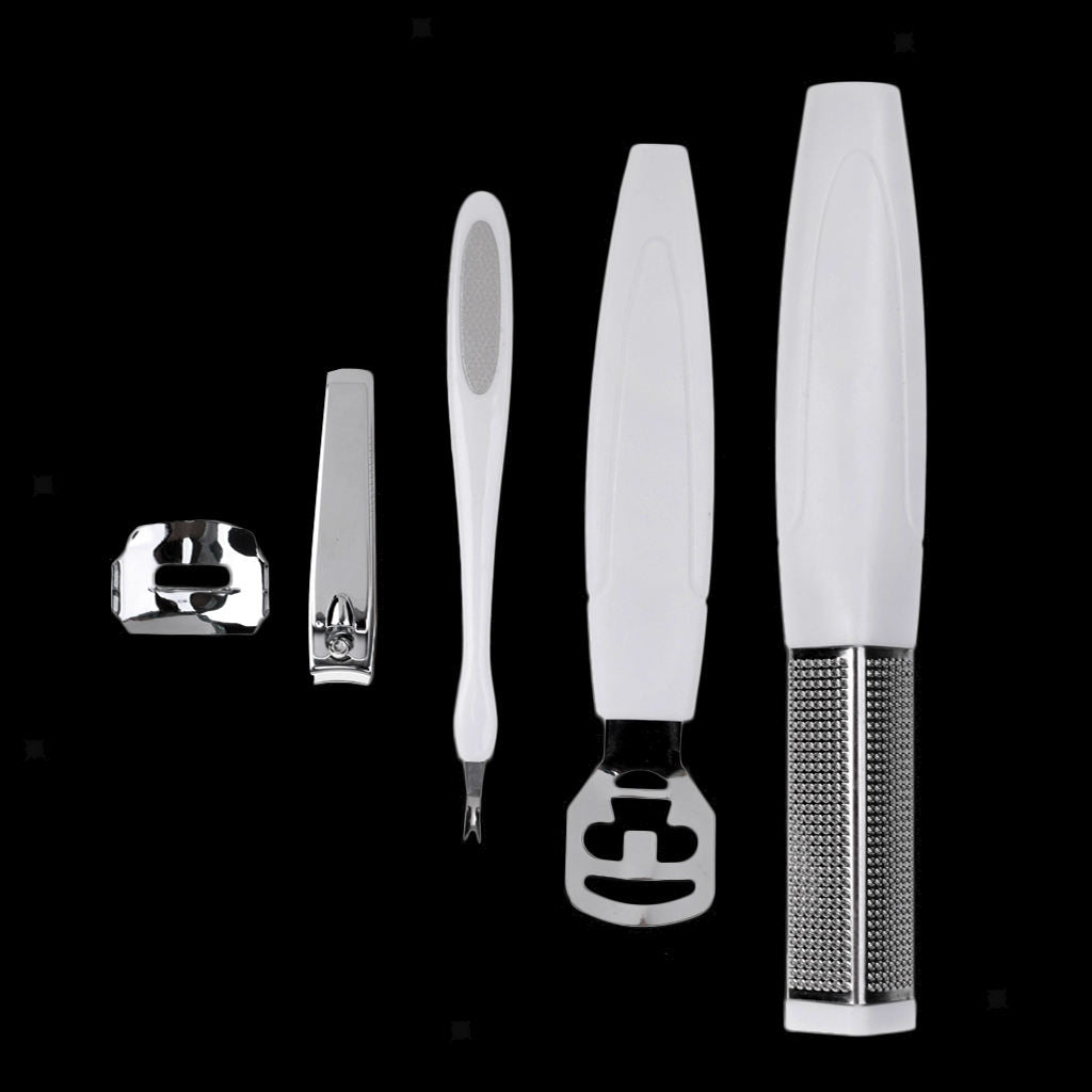 4 in 1 Foot File Pedicure Kit Callus Corn Hard Skin Remover Nail Clipper