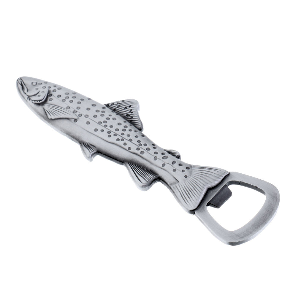 2 in 1 Trout Fish Shaped Bottle Opener Magnet Bottle Opener