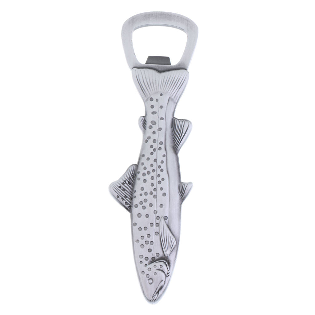 2 in 1 Trout Fish Shaped Bottle Opener Magnet Bottle Opener