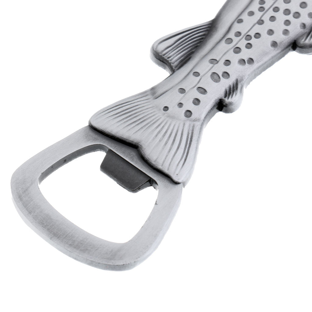 2 in 1 Trout Fish Shaped Bottle Opener Magnet Bottle Opener