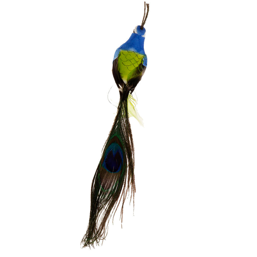 1 Packs Feathered Artificial Peacock Photo Prop Tree Bonsai Decoration