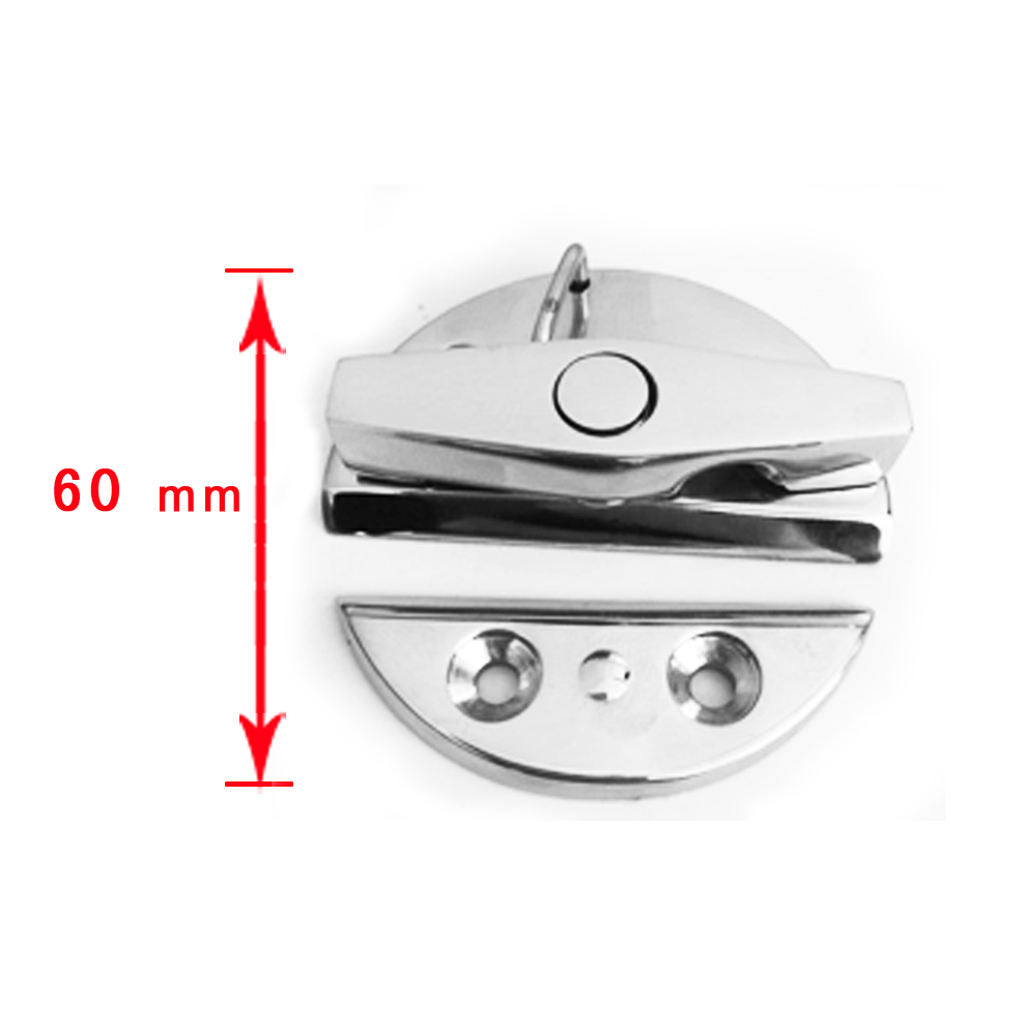 2 Pcs 316 Stainless Steel Twist Lock Round Marine Boat Door Latch