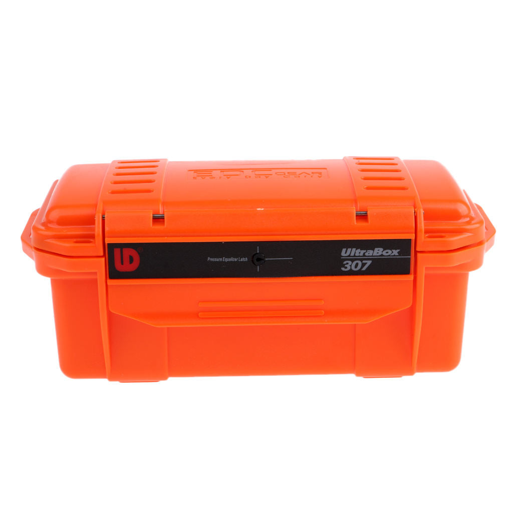 Outdoor Shockproof Storage Airtight Survival Seal Box Camping Hiking Orange