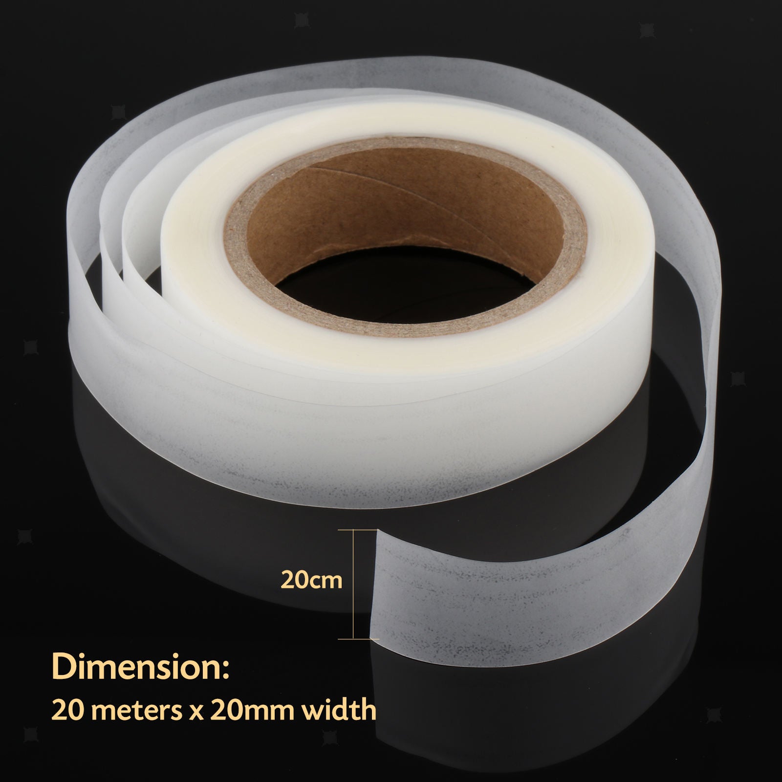 20m Hot Melt Seam Sealing Tape Roll for Waterproof PU Coated Fabrics