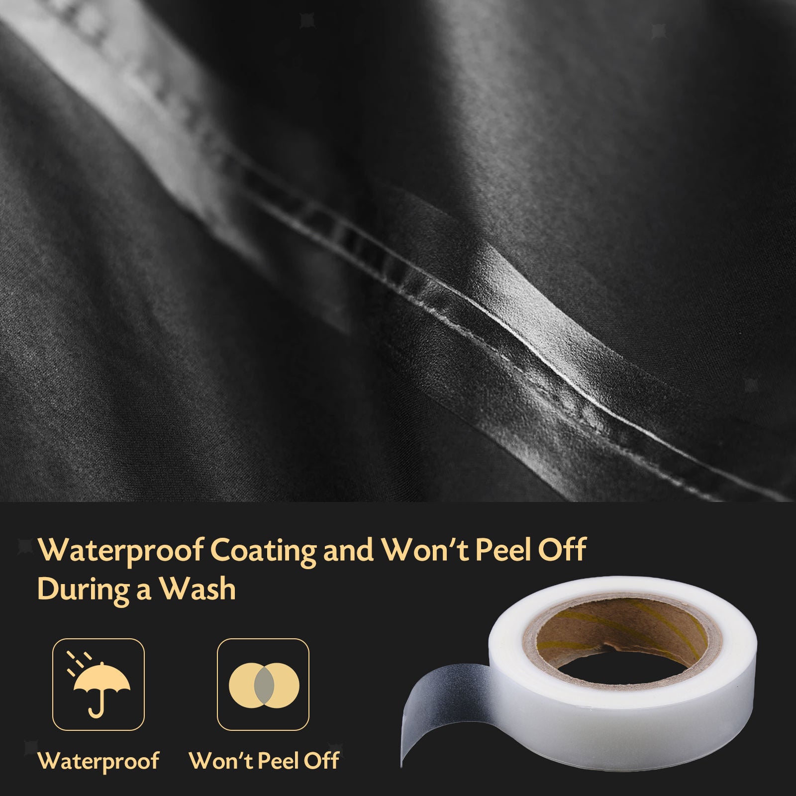 20m Hot Melt Seam Sealing Tape Roll for Waterproof PU Coated Fabrics