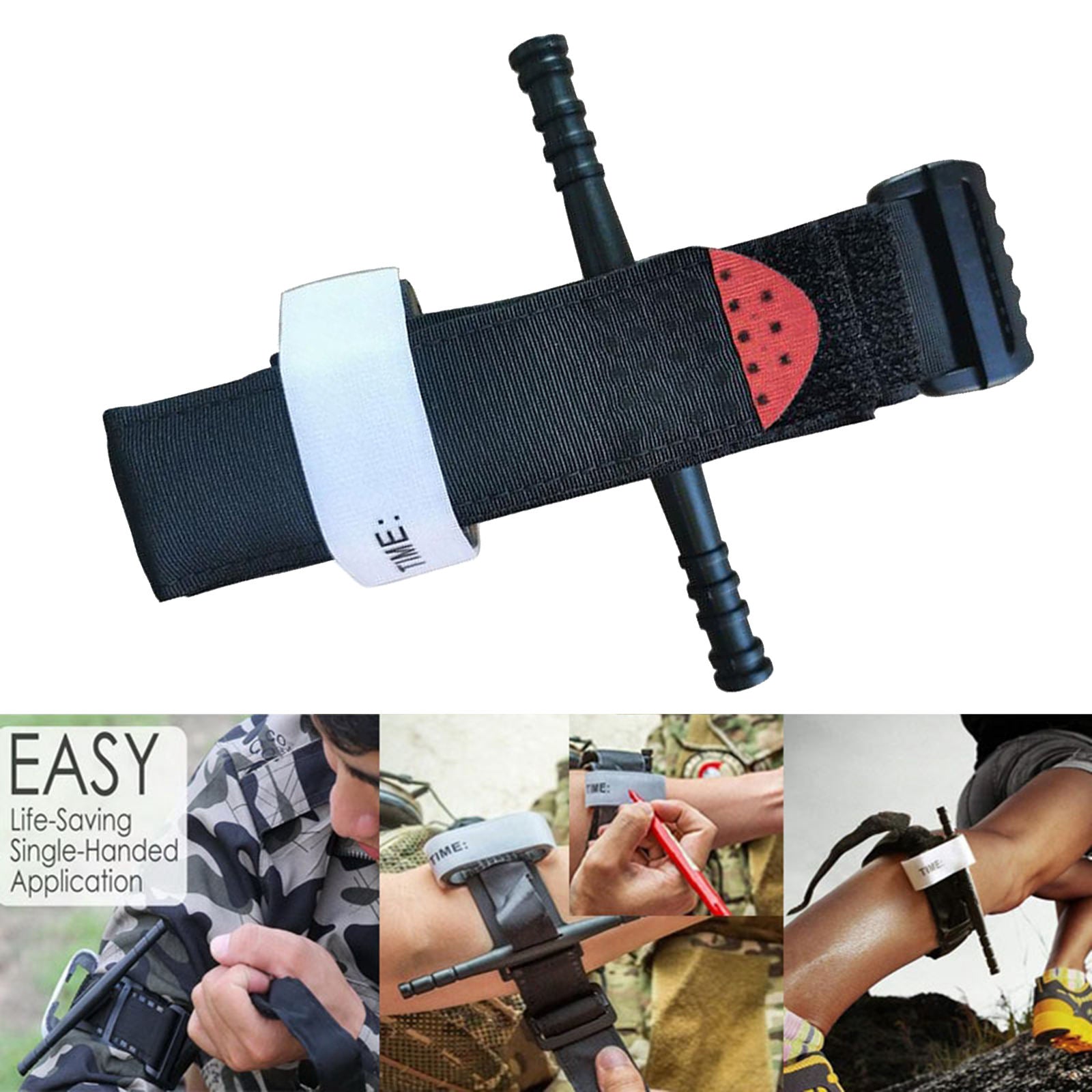 Outdoor Emergency Slow Release One Hand Fast Tourniquet