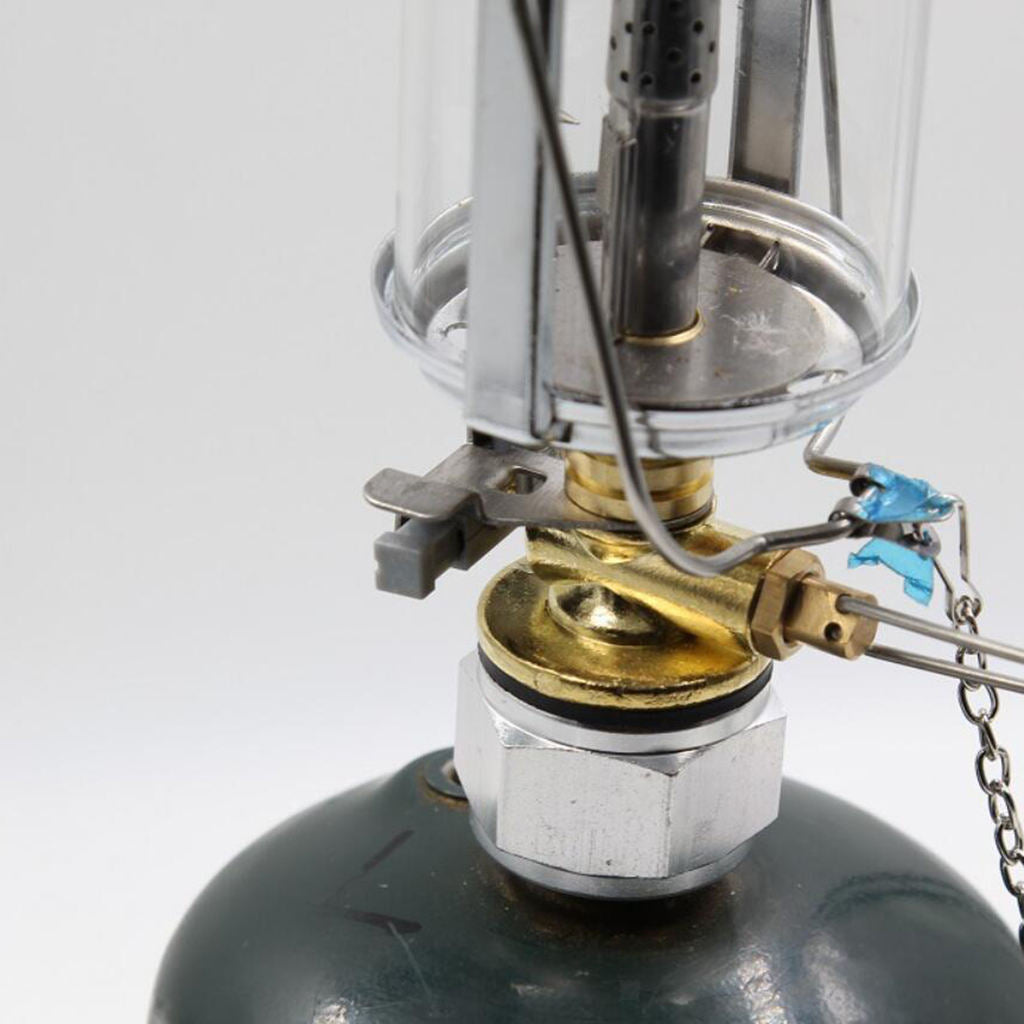 Mini Gas Lantern Fuel Lamp Outdoor Piezo Ignition Butane Light Fishing