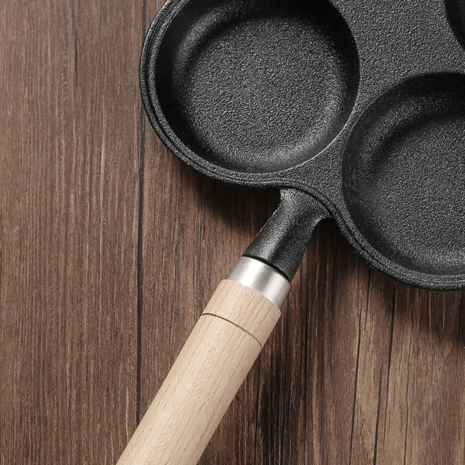 Non-Stick Egg Frying Pan Cast Iron Omelet Pans Induction Hob Making Cooker