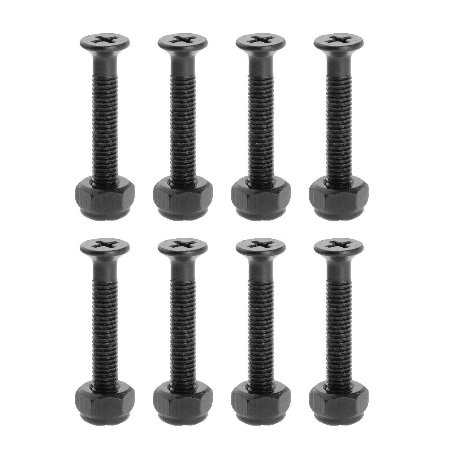 8pcs Replacement Longboard Skateboard Truck Wheel Installing Hardware Screws