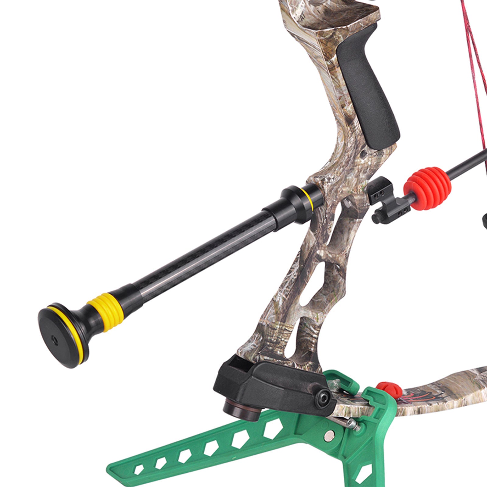 9" Archery Bow Stabilizer Carbon Fiber Balance Bar Shock Absorber Damper