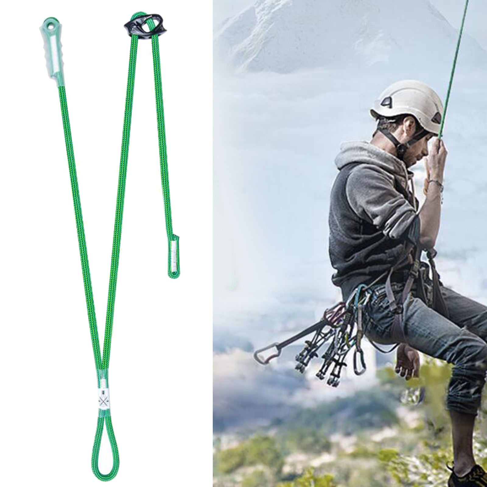 Safety Climbing Positioning Lanyard Durable Harness Anti-fall Descending