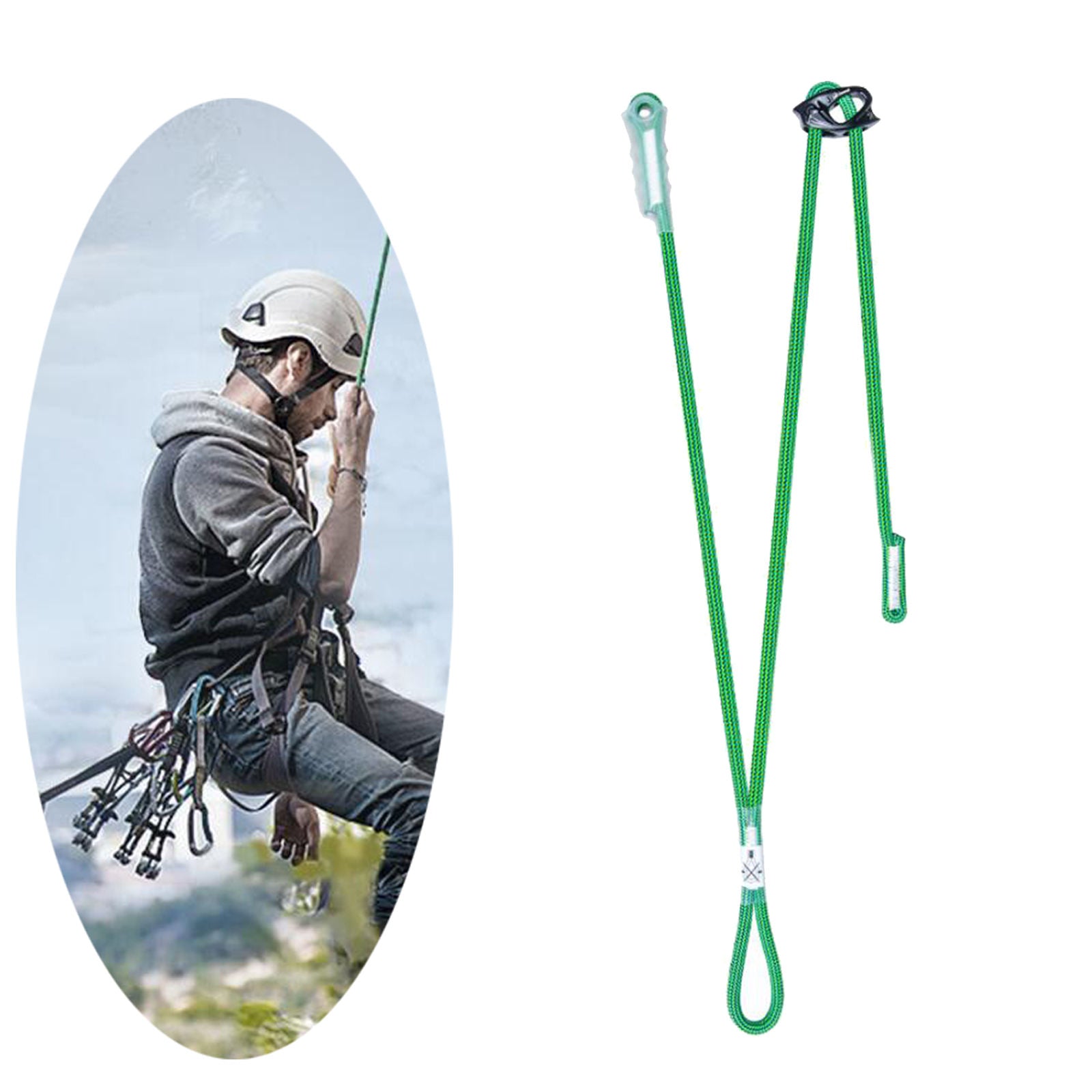 Safety Climbing Positioning Lanyard Durable Harness Anti-fall Descending