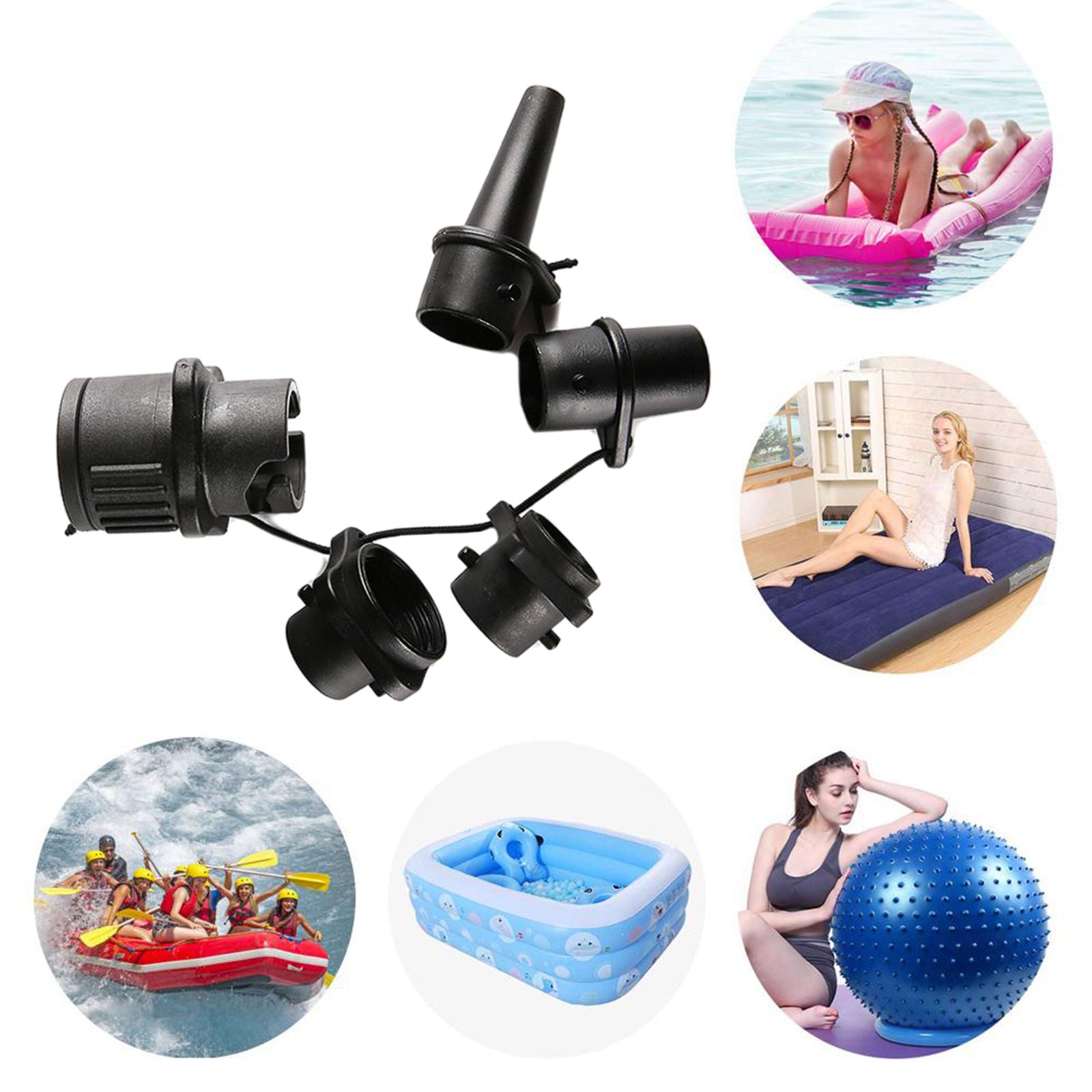 Inflatable Boat Pump Air Valve Adaptor Surfboard Paddle Boards Accessories