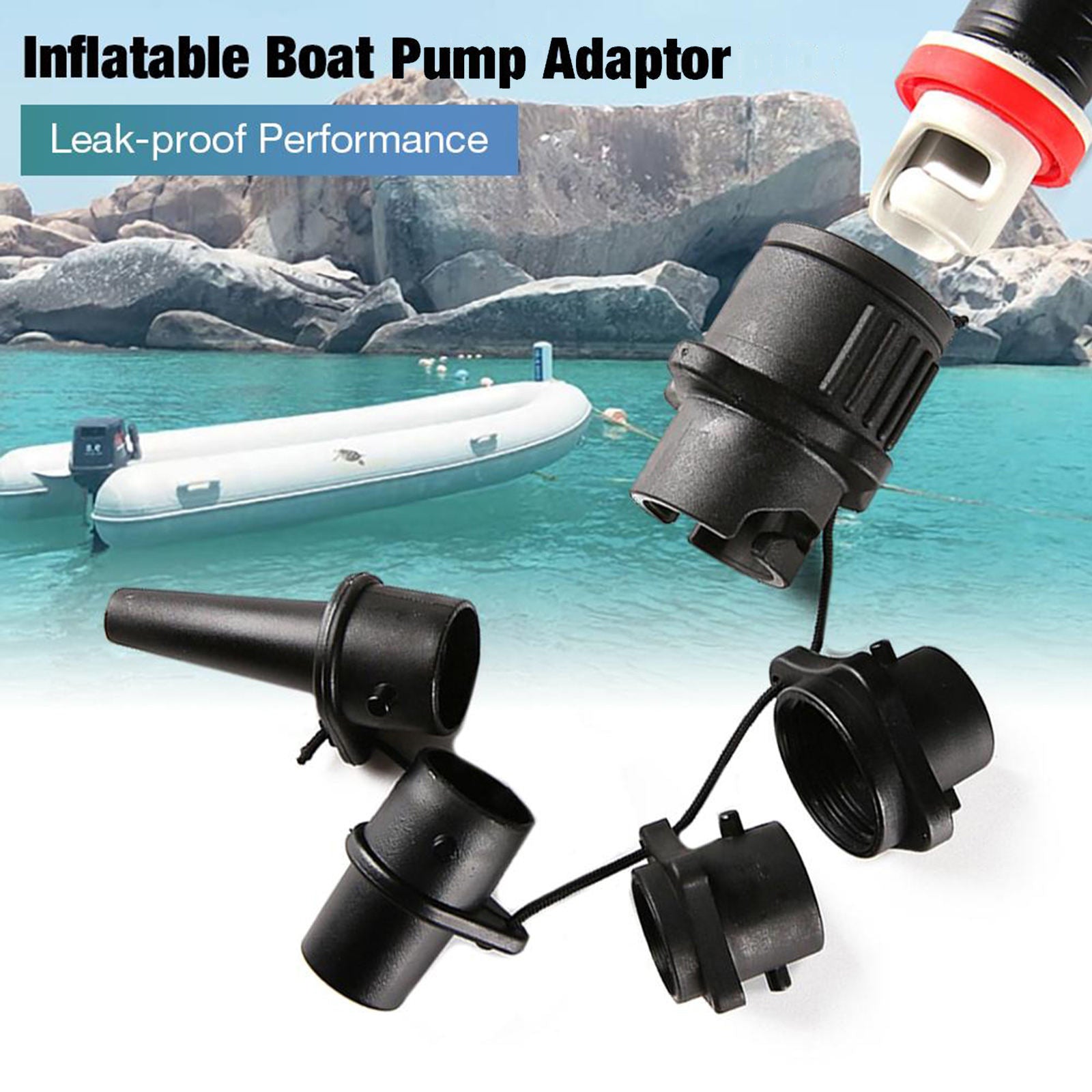 Inflatable Boat Pump Air Valve Adaptor Surfboard Paddle Boards Accessories