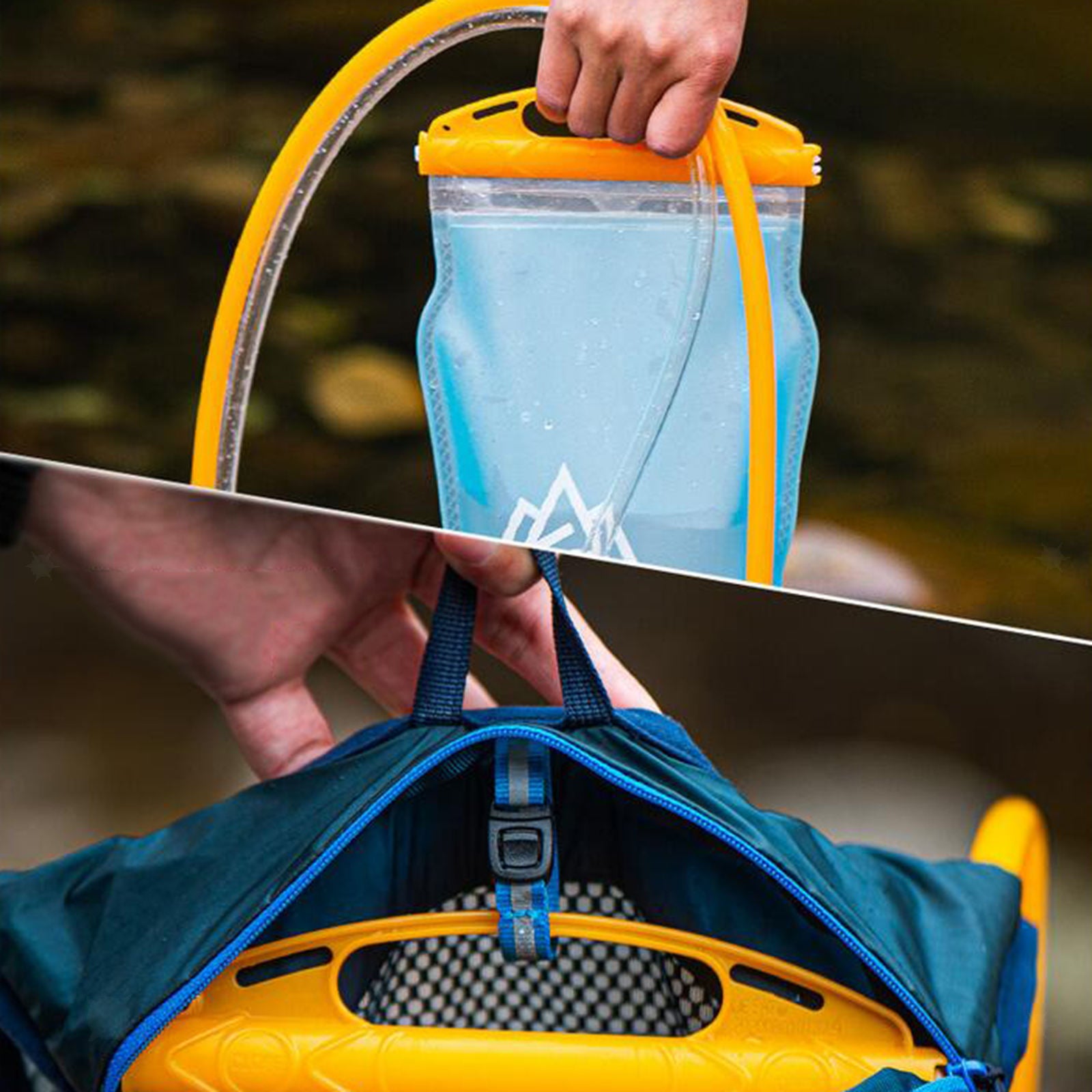 2L Hydration Bladder Soft Flask Safe Beverage Water Reservoir Outdoor Sports