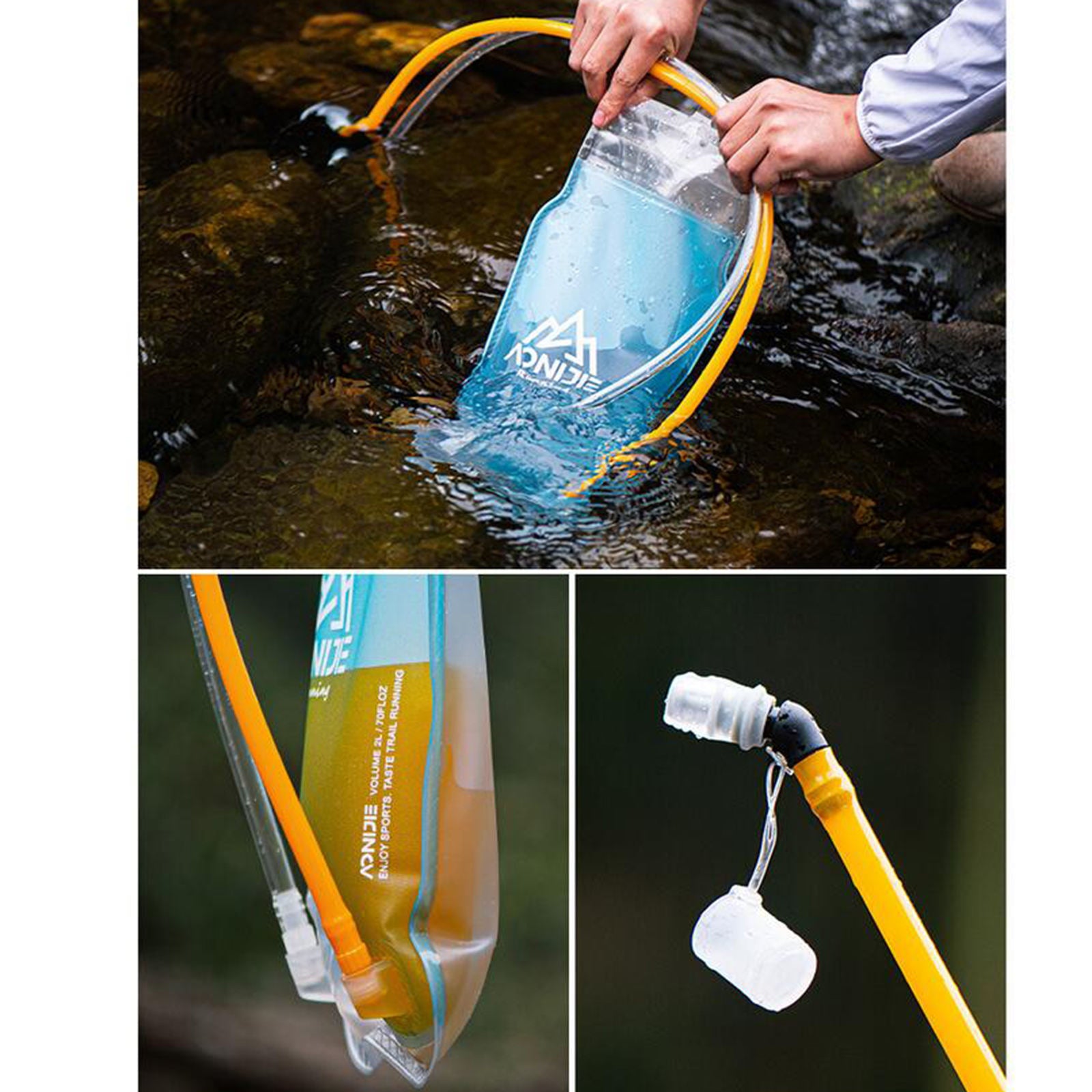 2L Hydration Bladder Soft Flask Safe Beverage Water Reservoir Outdoor Sports