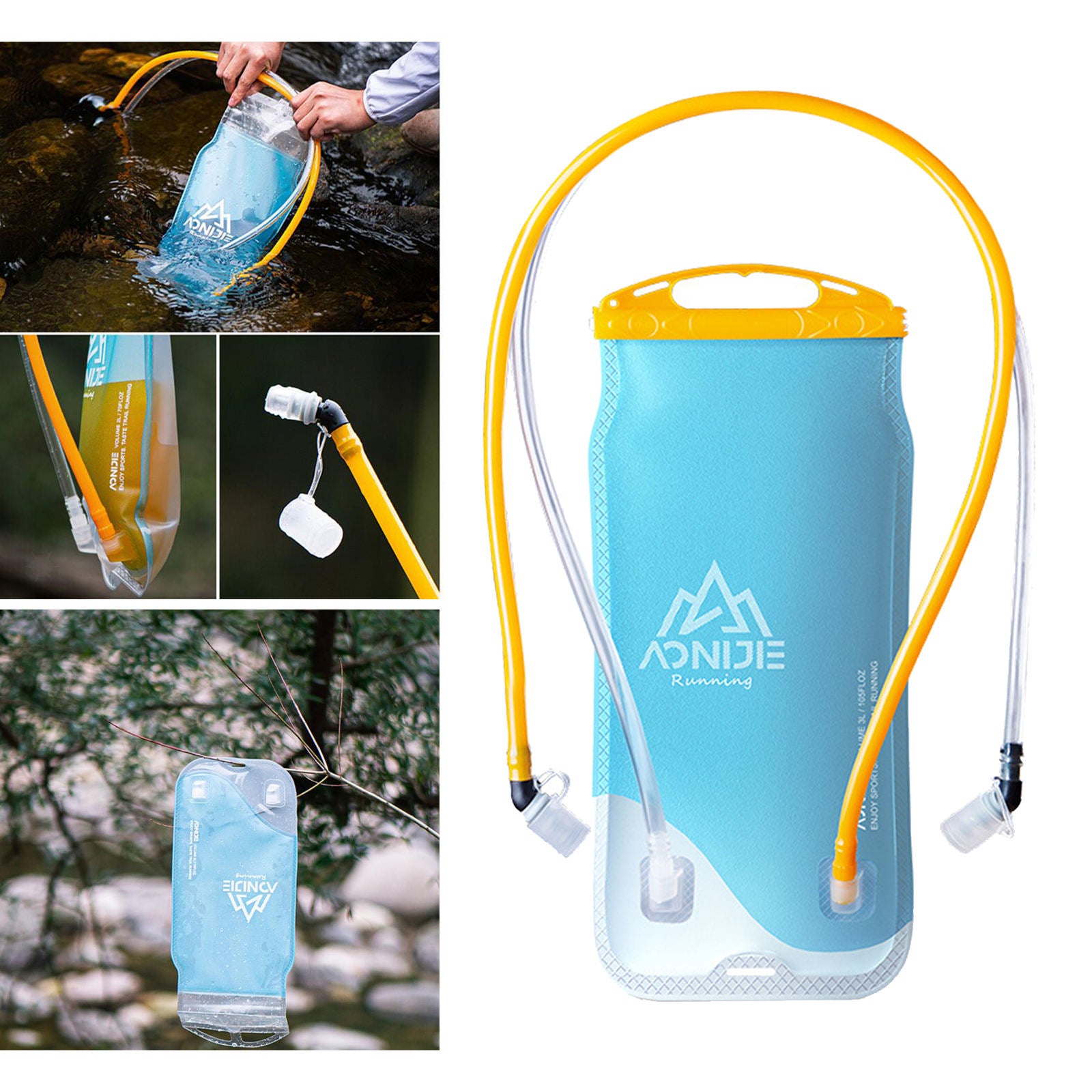 2L Hydration Bladder Soft Flask Safe Beverage Water Reservoir Outdoor Sports