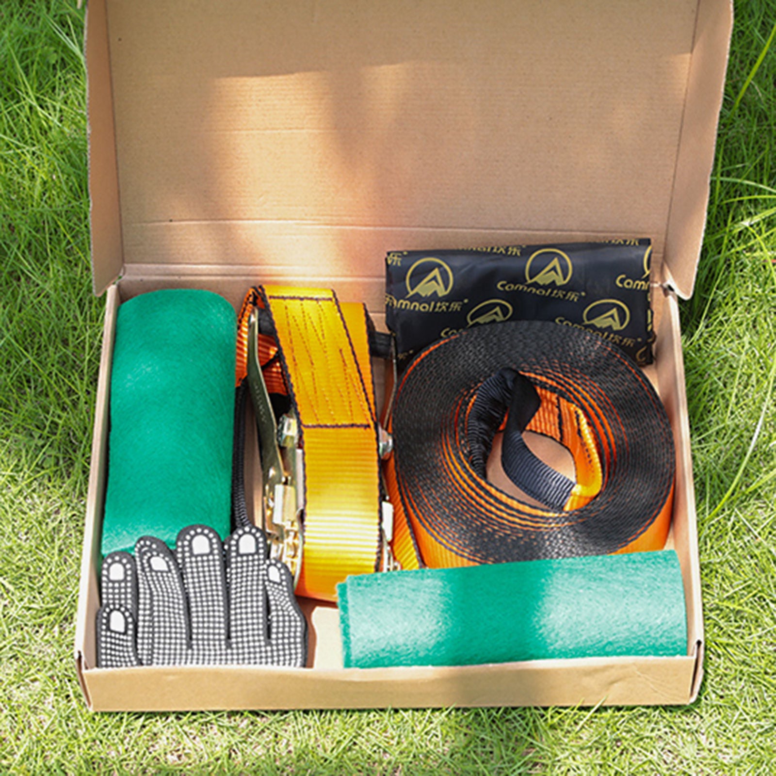 Slackline Kit Classic Safer with Carry Bag Heat Resistance for Backyard
