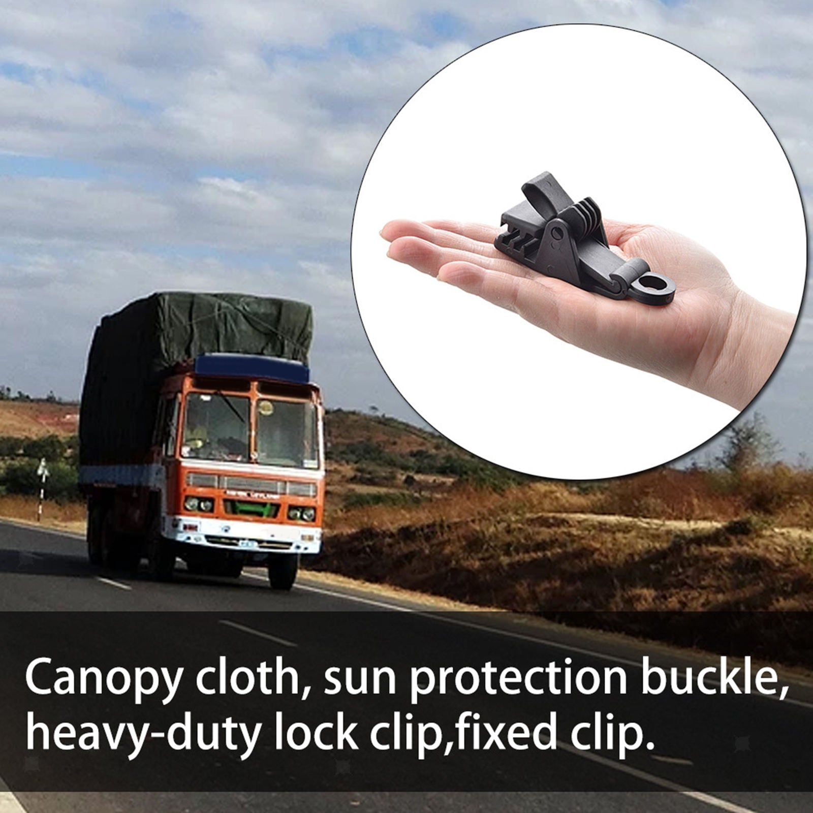 8Pack Durable Tarp Clips Awning Canopy Tent Snaps Fasteners Camping Canopies