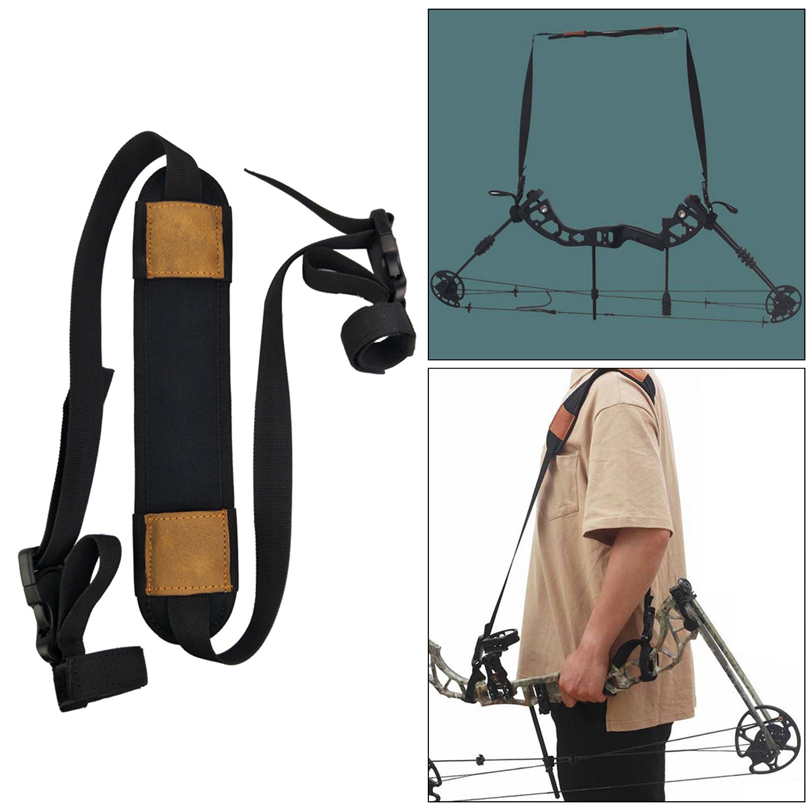 Compound Bow Sling Bow Arrow Bow Strap Quick Installation Carrying Shoulder