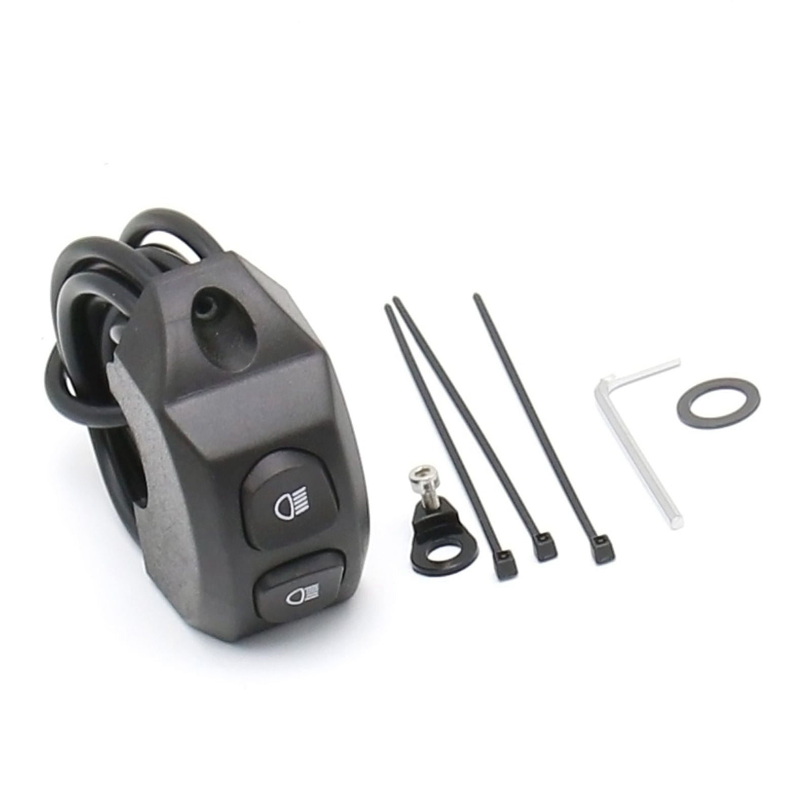 Durable Handle Fog Light Switch Control For BMW R1200GS R1250GS F750GS Black