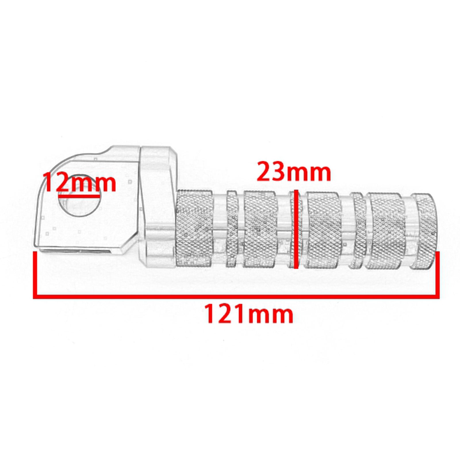 Front Pegs for Kawasaki Z800 Z650 Z900 Z1000 Z750 ZX-10R ZX-6R ER-6N Black