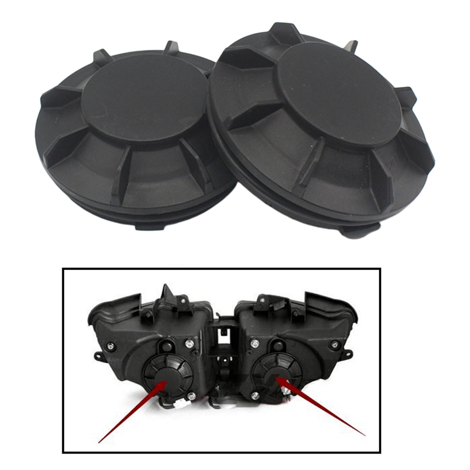 1 Pair Motorcycle Accessories Headlight Rear Cap Cover For Yamaha YZF R6 R1