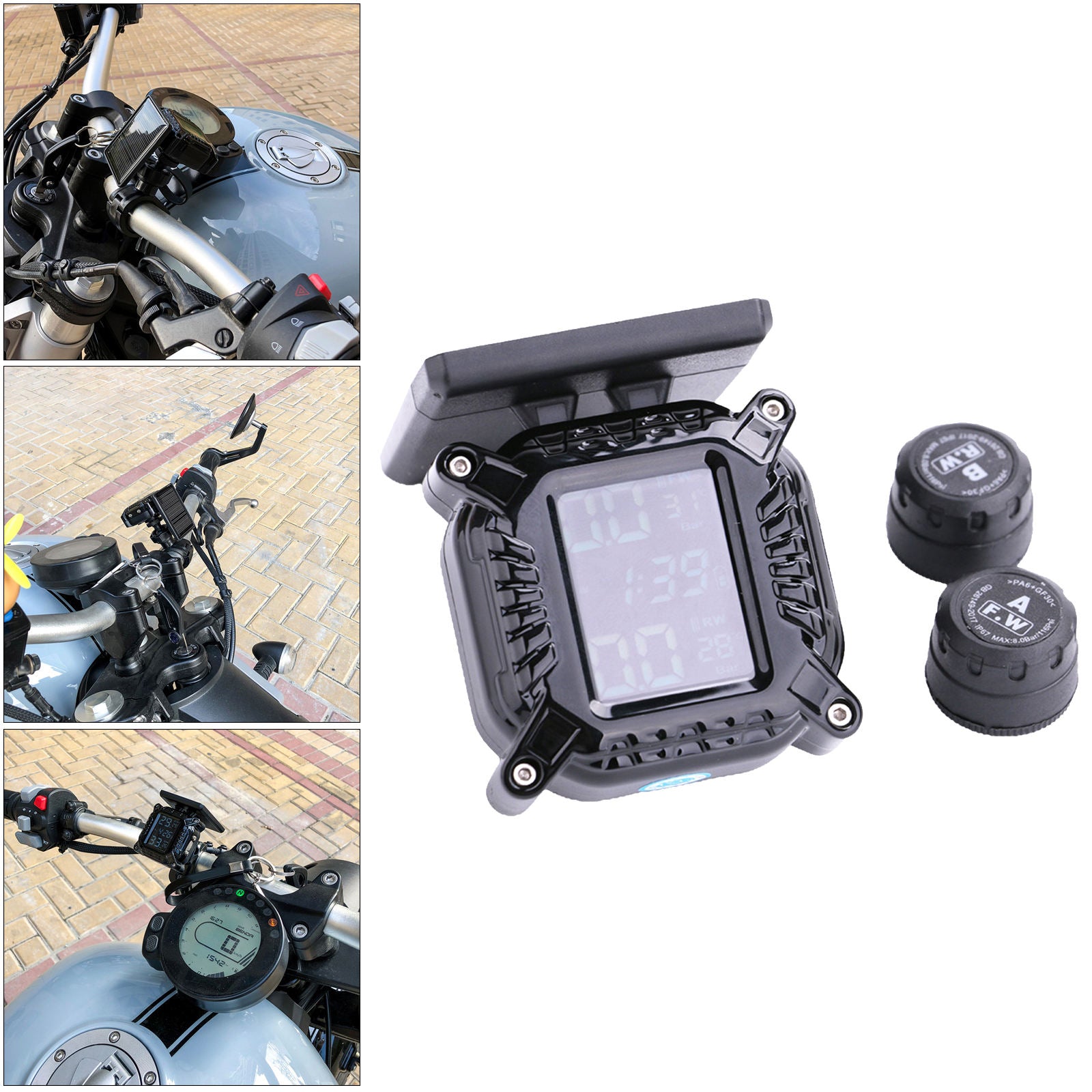 Scooter Motorcycle Tyre Pressure Monitor System Tire Pressure Gauge TPMS