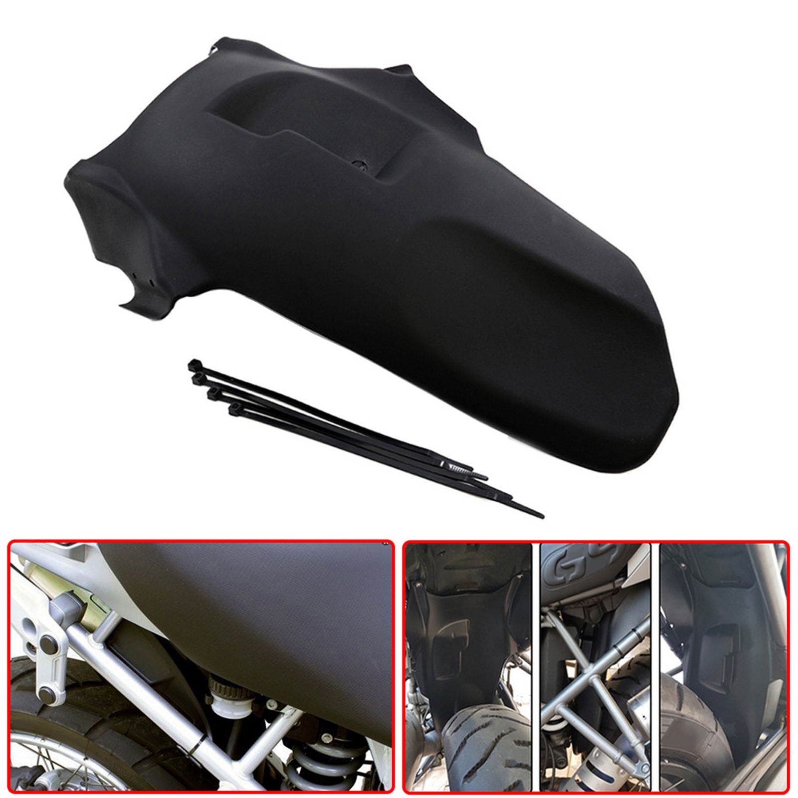 Black Motorcycle Rear Fender Cover for BMW R1200GS 2008-2012 Accessories