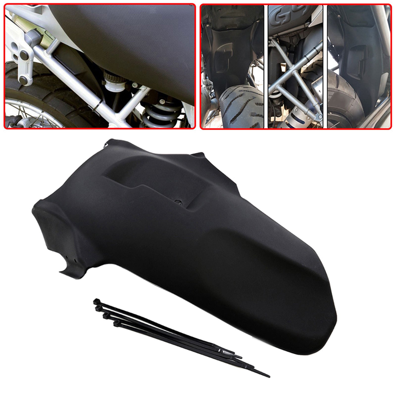 Black Motorcycle Rear Fender Cover for BMW R1200GS 2008-2012 Accessories