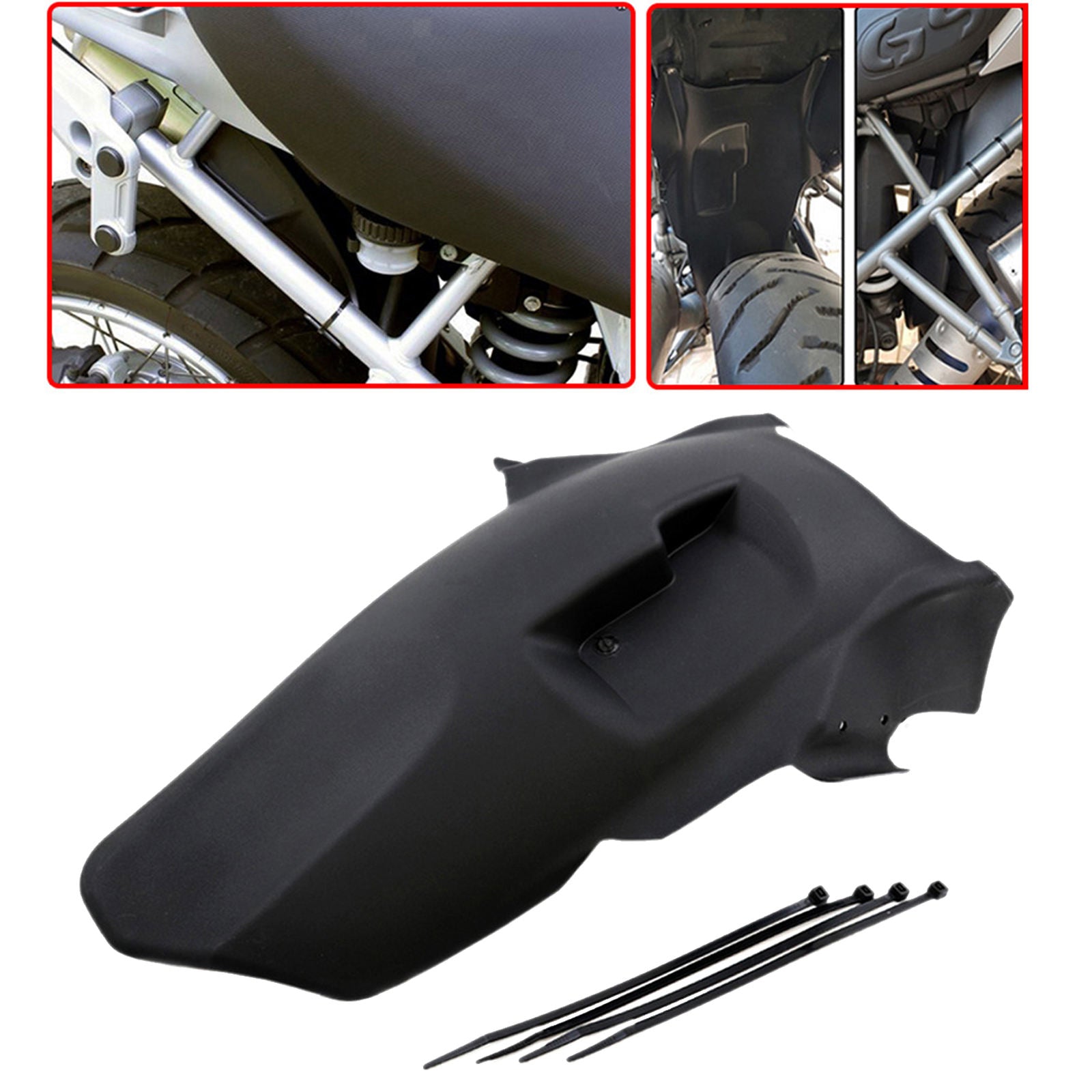 Black Motorcycle Rear Fender Cover for BMW R1200GS 2008-2012 Accessories